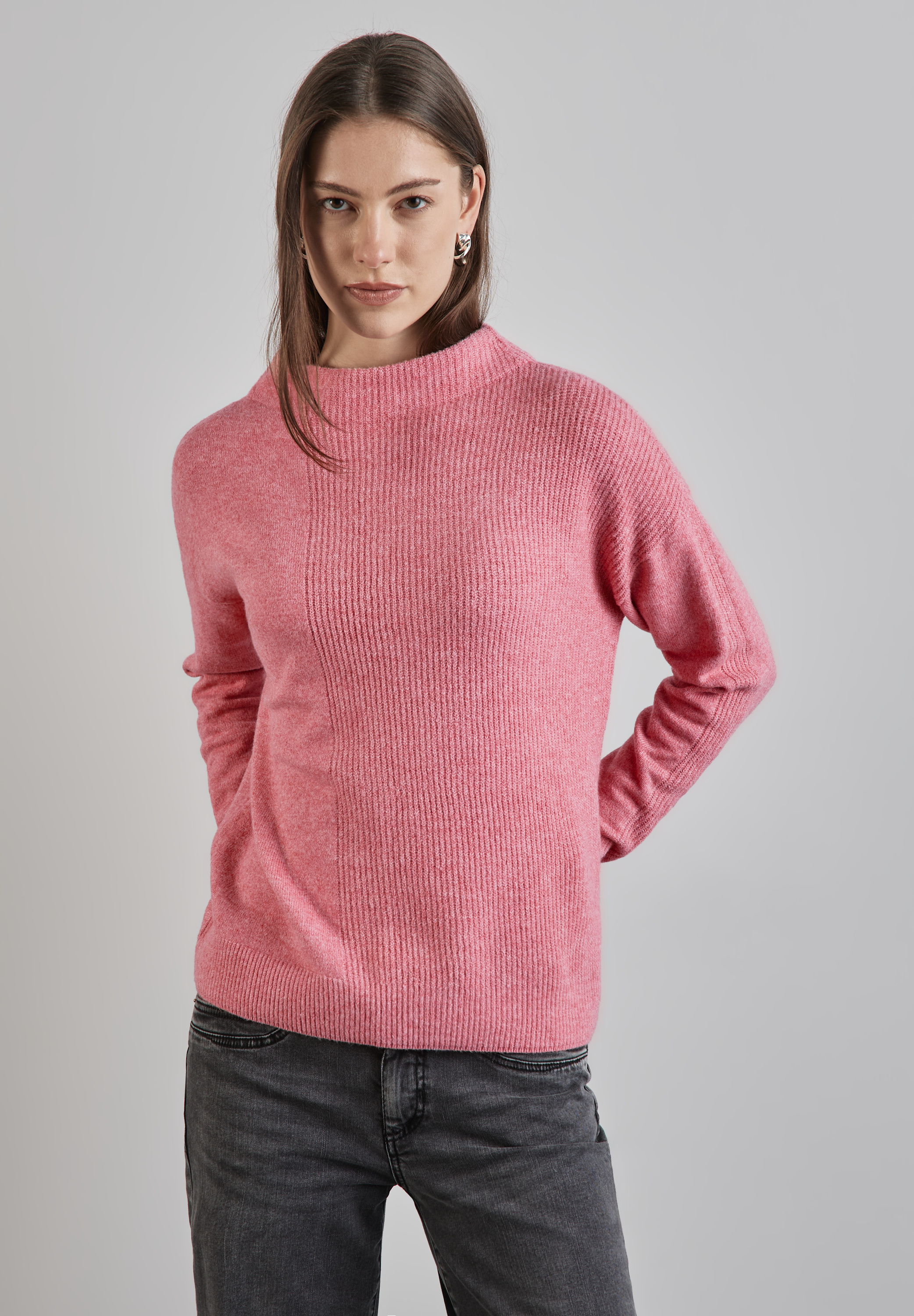 Pullover mit Strukturmix
