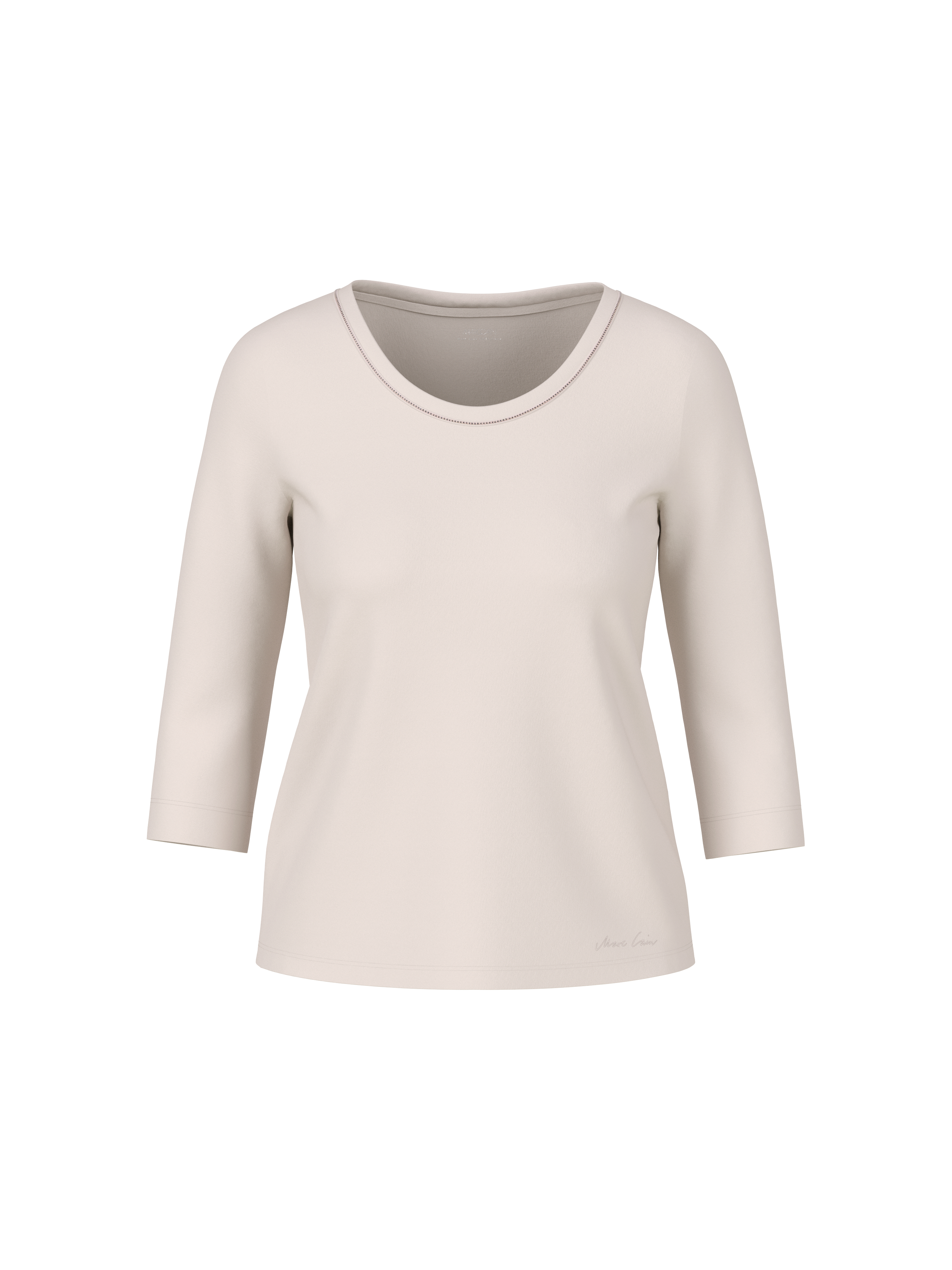 T-Shirt mit Kettenbesatz