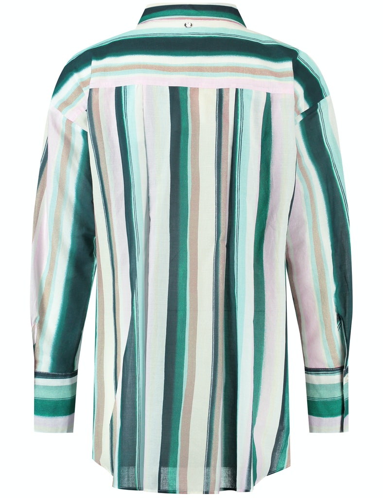 Gestreifte Langarmbluse Organic Cotton