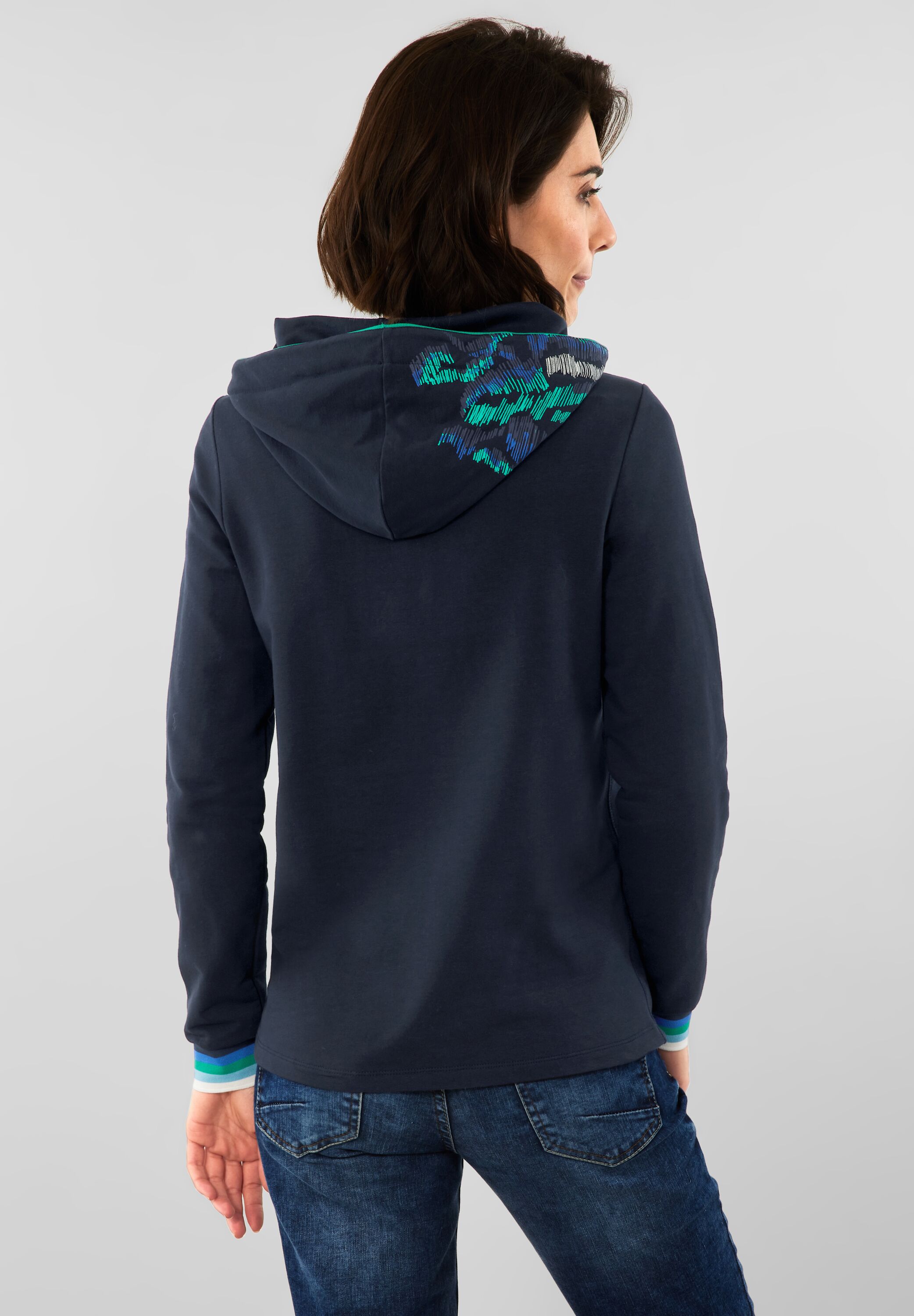 Kapuzenshirt mit Partprint