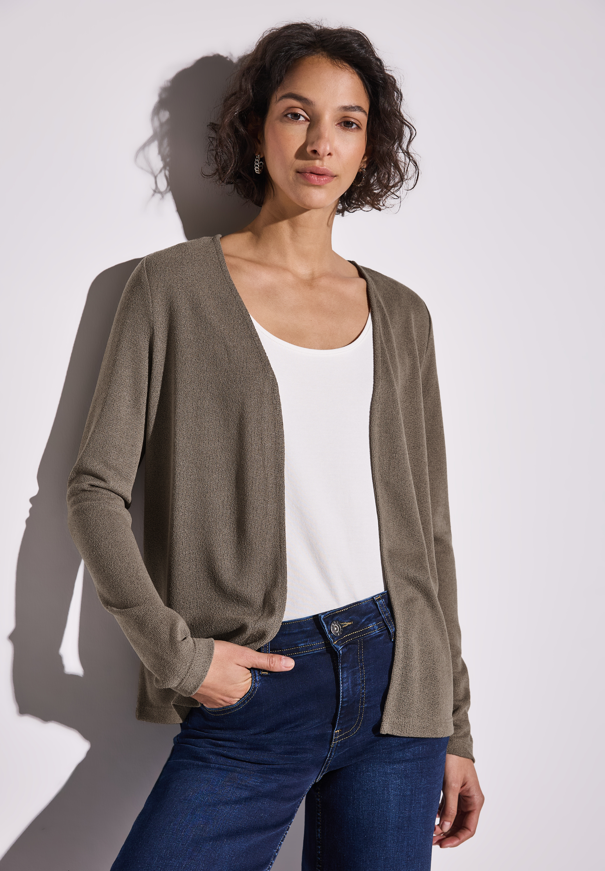 Strick-Look Jacke