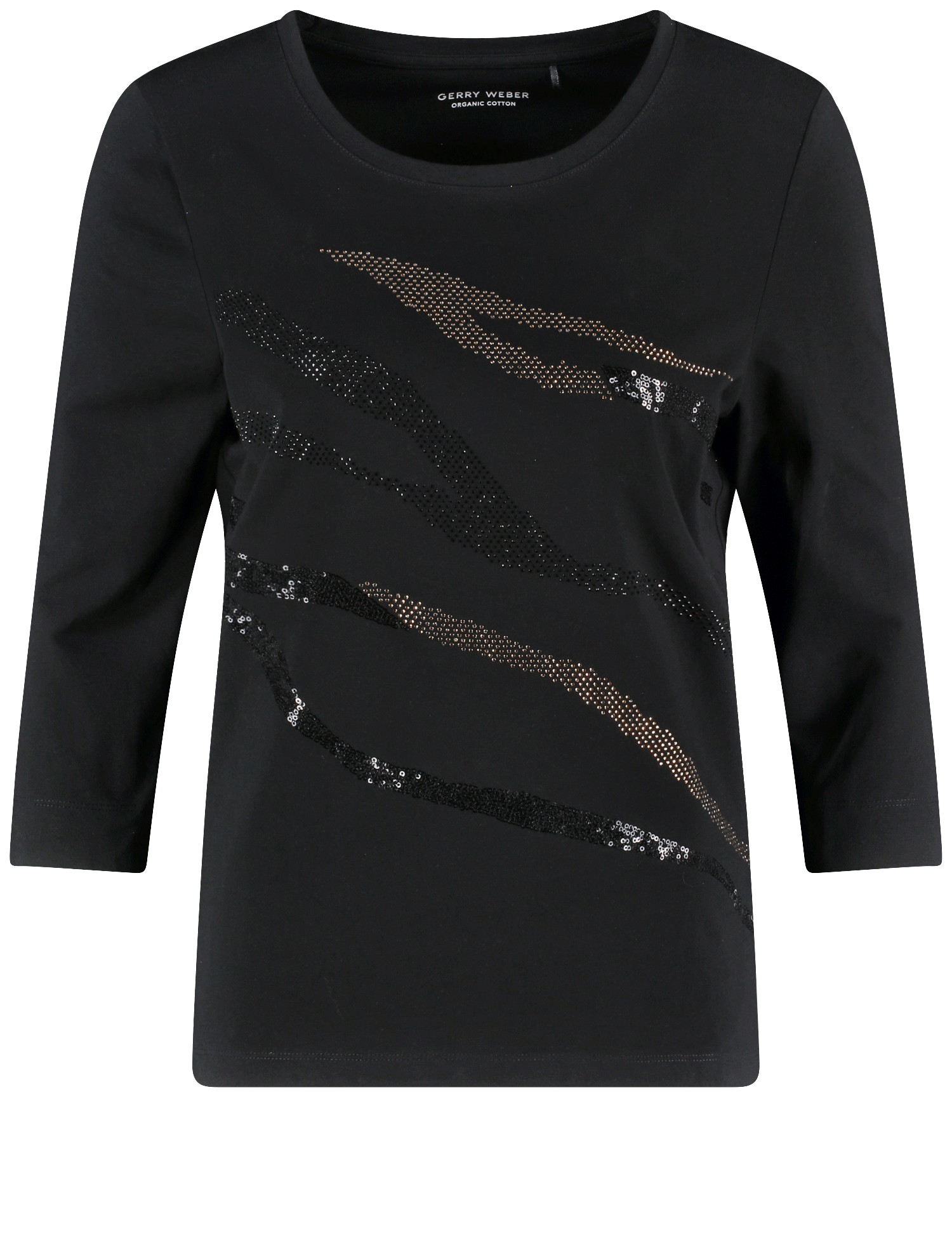 3/4 Arm Shirt mit dekorativer Front