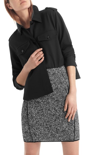 Hemdjacke mit Strukturmuster
