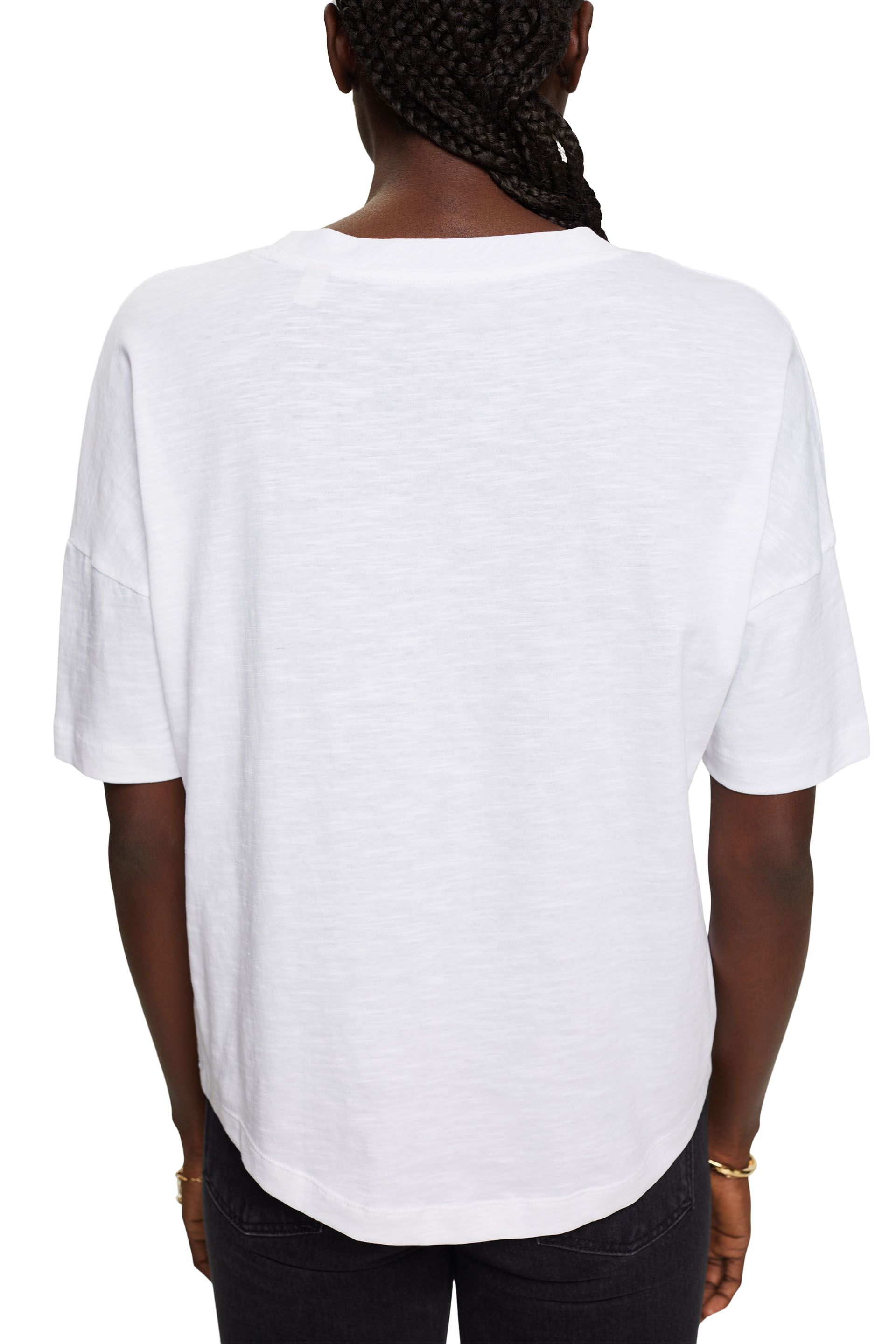 Baumwoll-T-Shirt mit geometrischem Print