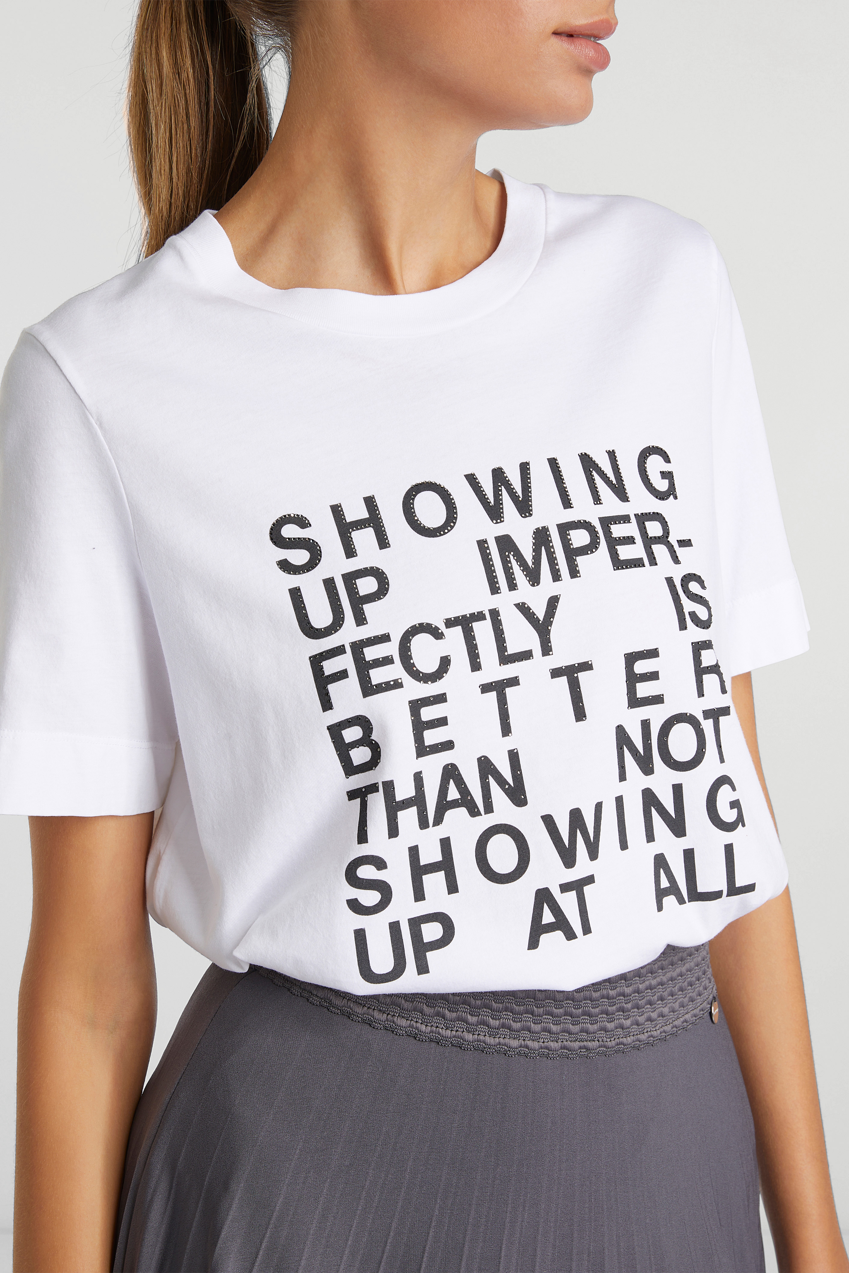 T-Shirt with placed print, organic cotton