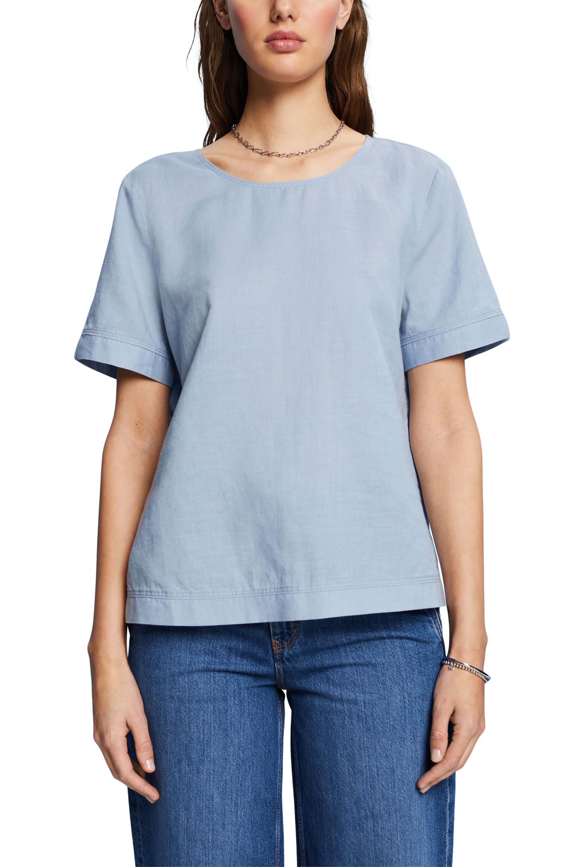 Bluse mit Tropfenverschluss
