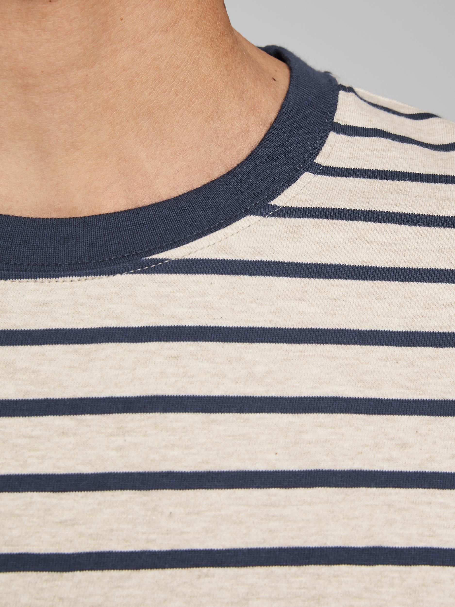 JJESTRIPED TEE SS CREW NECK STS