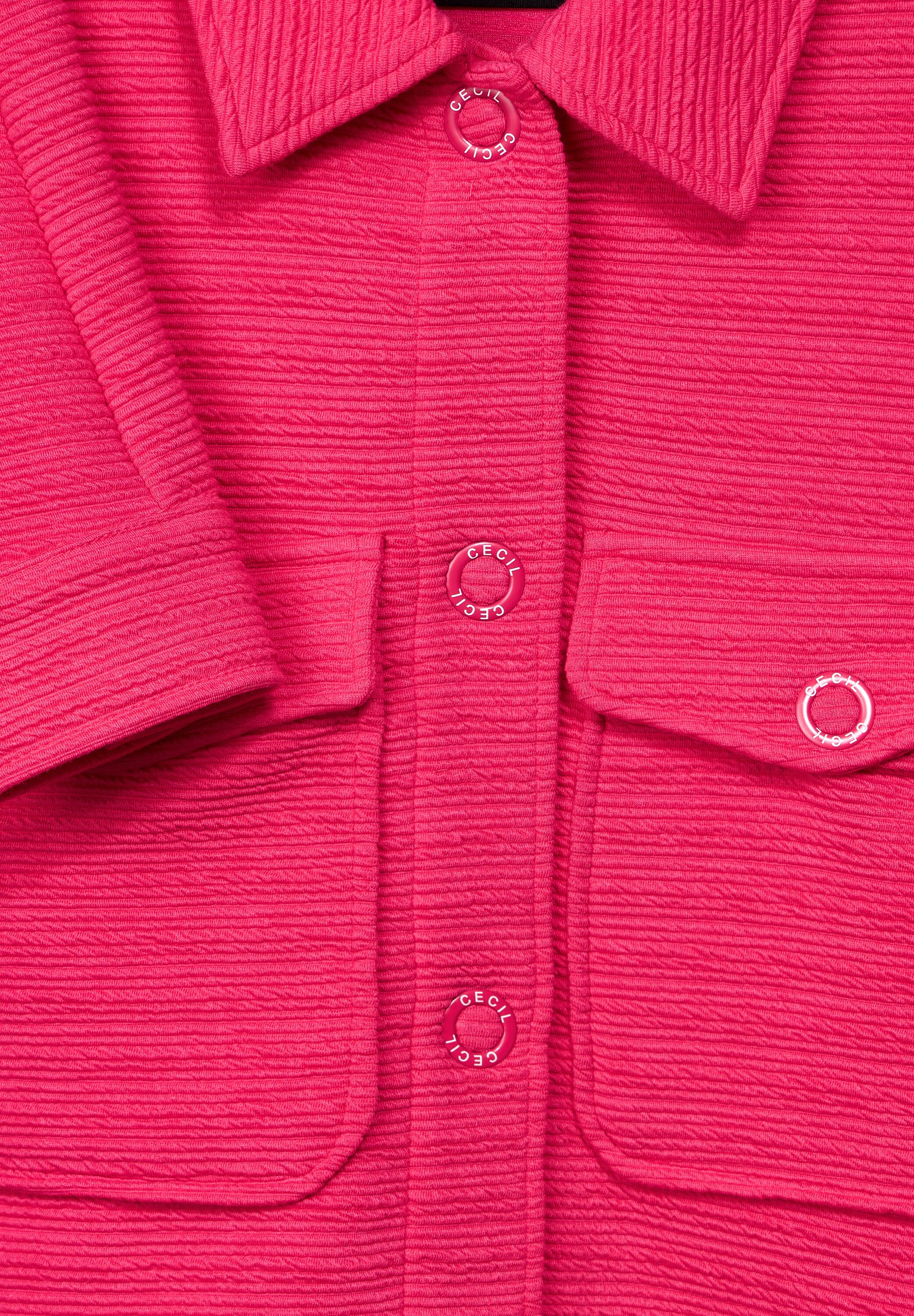 Shirtjacke mit Struktur