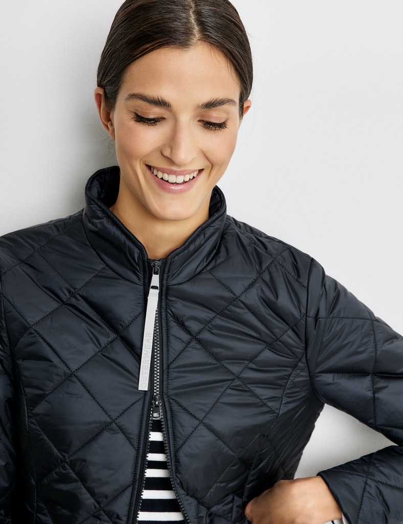Jacke mit Rautenstepp