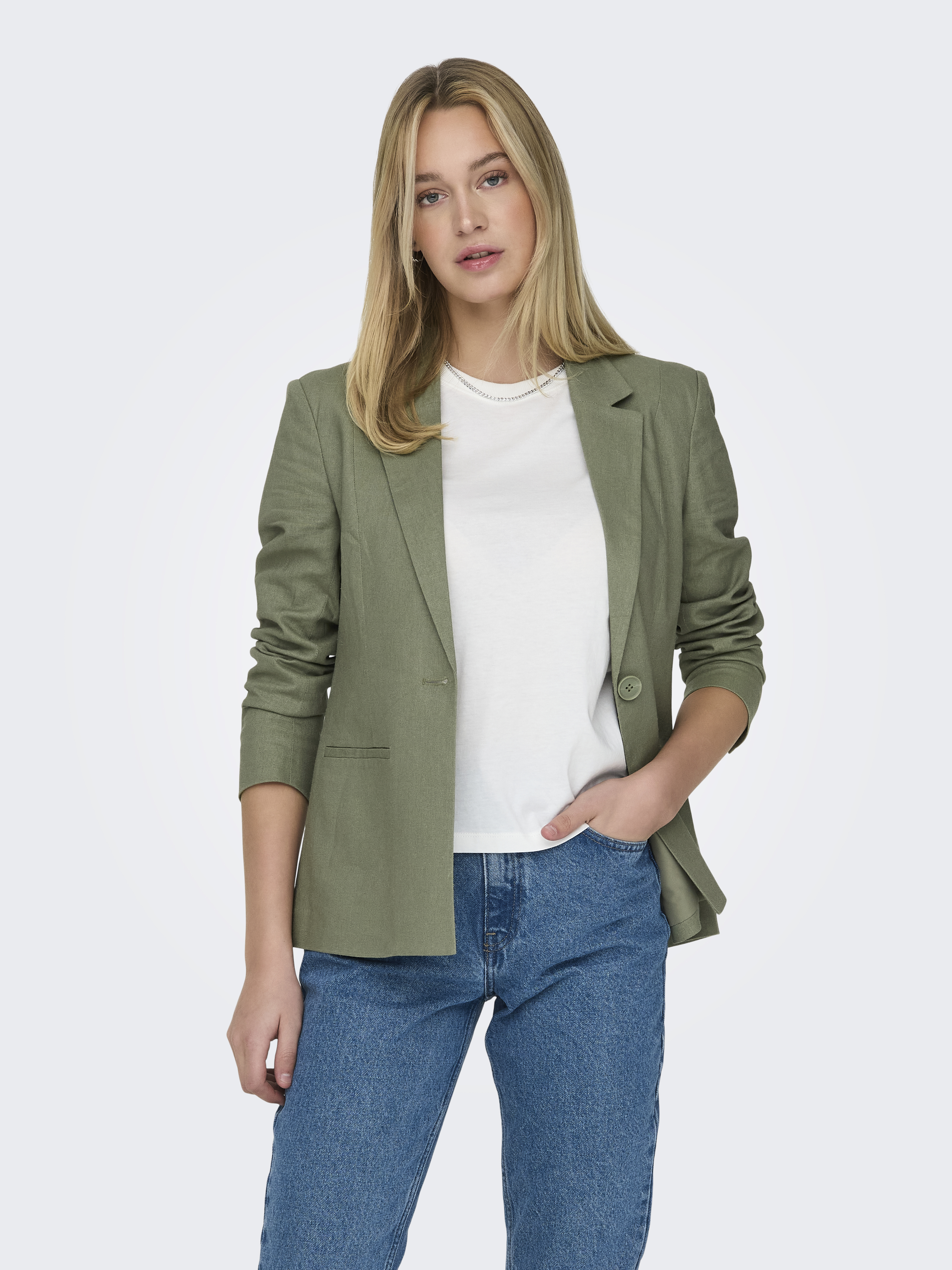 ONLOLA-CARO L/S LINEN BL BLAZER CC TLR
