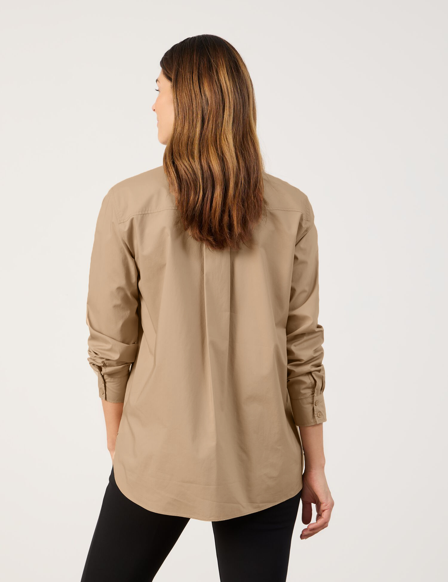 Hemdbluse aus reiner Baumwolle