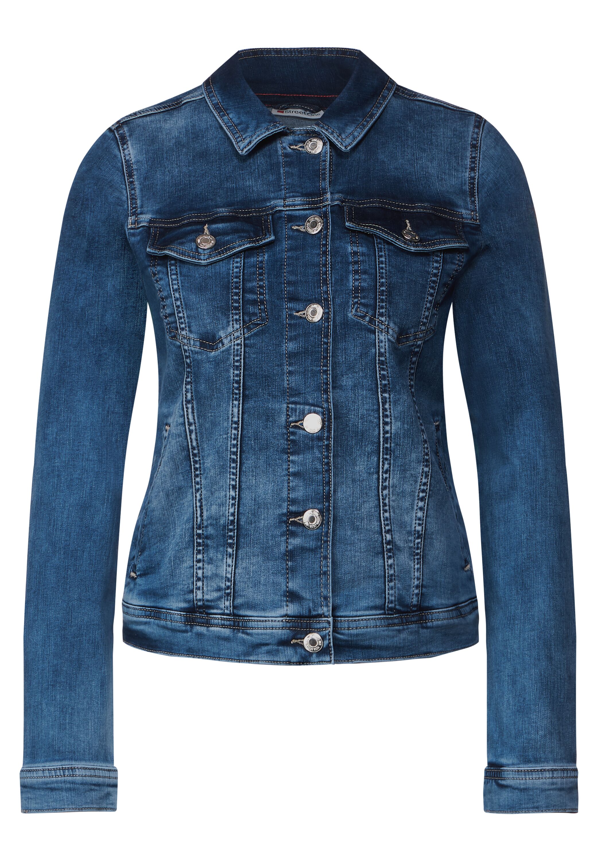 Mittelblaue Jeansjacke