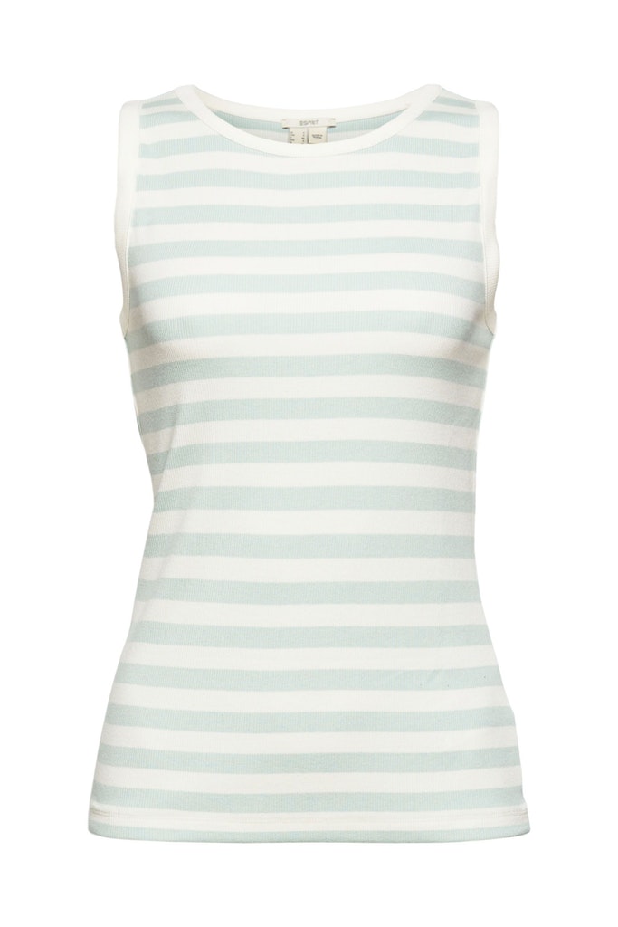 Gestreiftes Tanktop in gerippter Optik