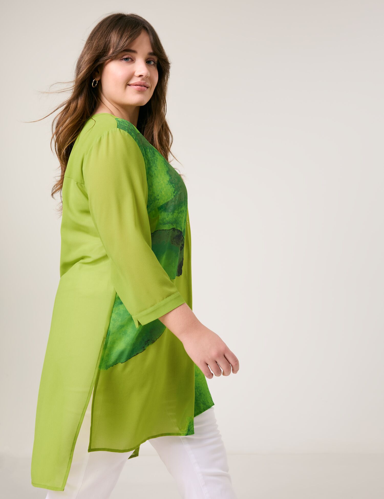 Longbluse mit 3/4 Arm