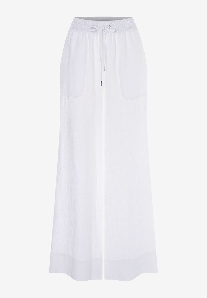 Leinenhose  weiß  Sommer-Kollektion