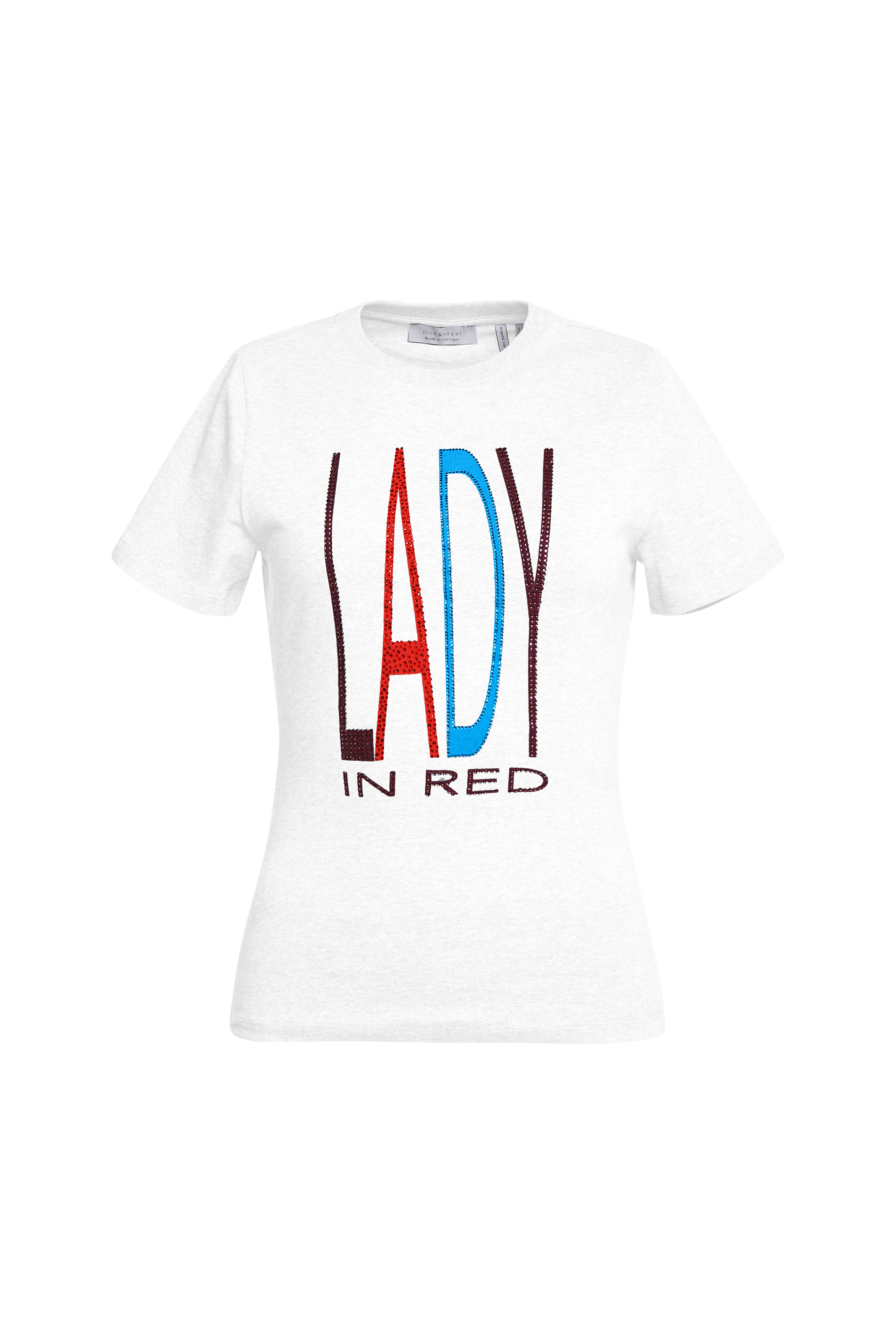 Slim Fit T-Shirt with print "Lady" organic