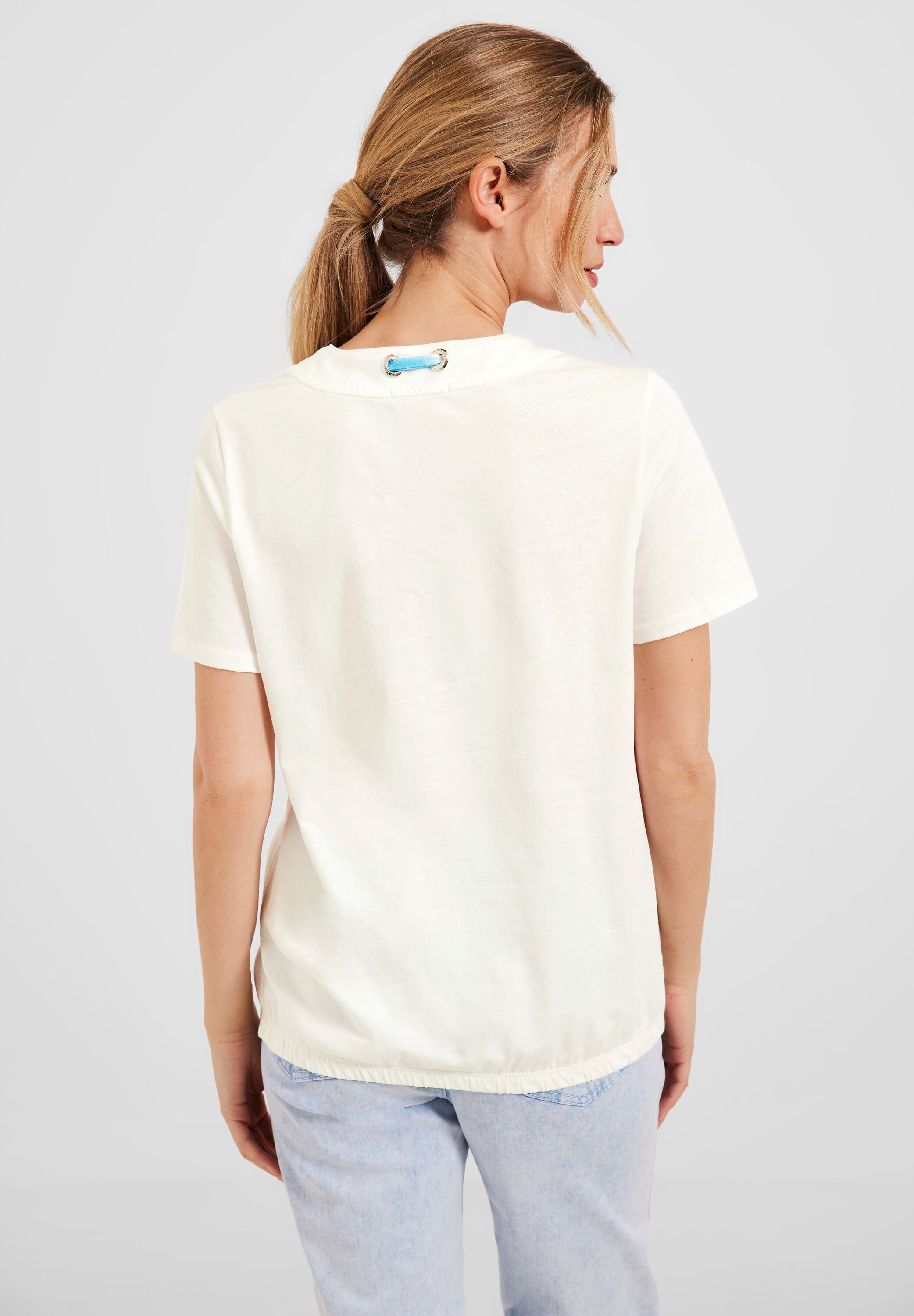 Shirt mit Print Tunnelzgband