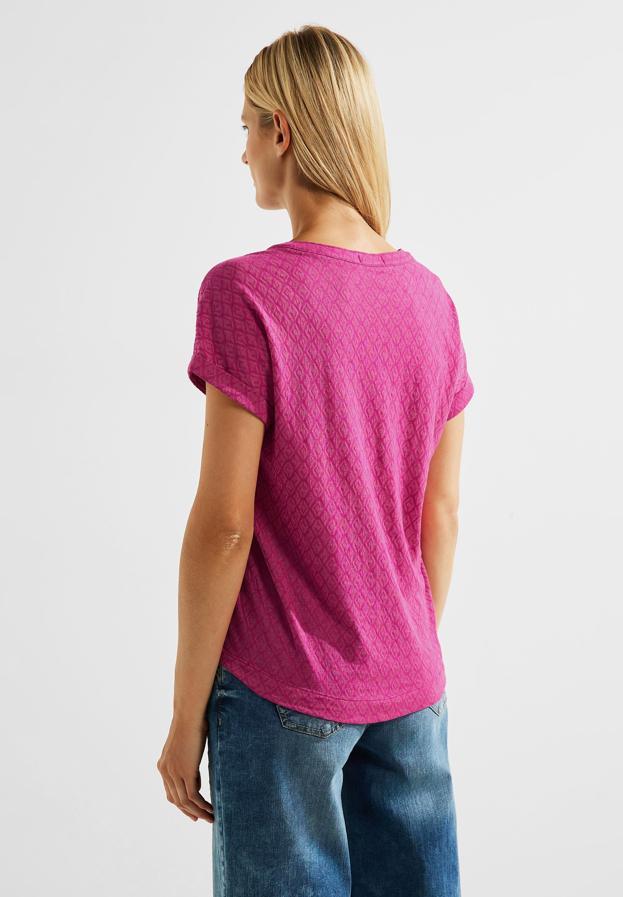 T-Shirt in Ausbrenner-Optik