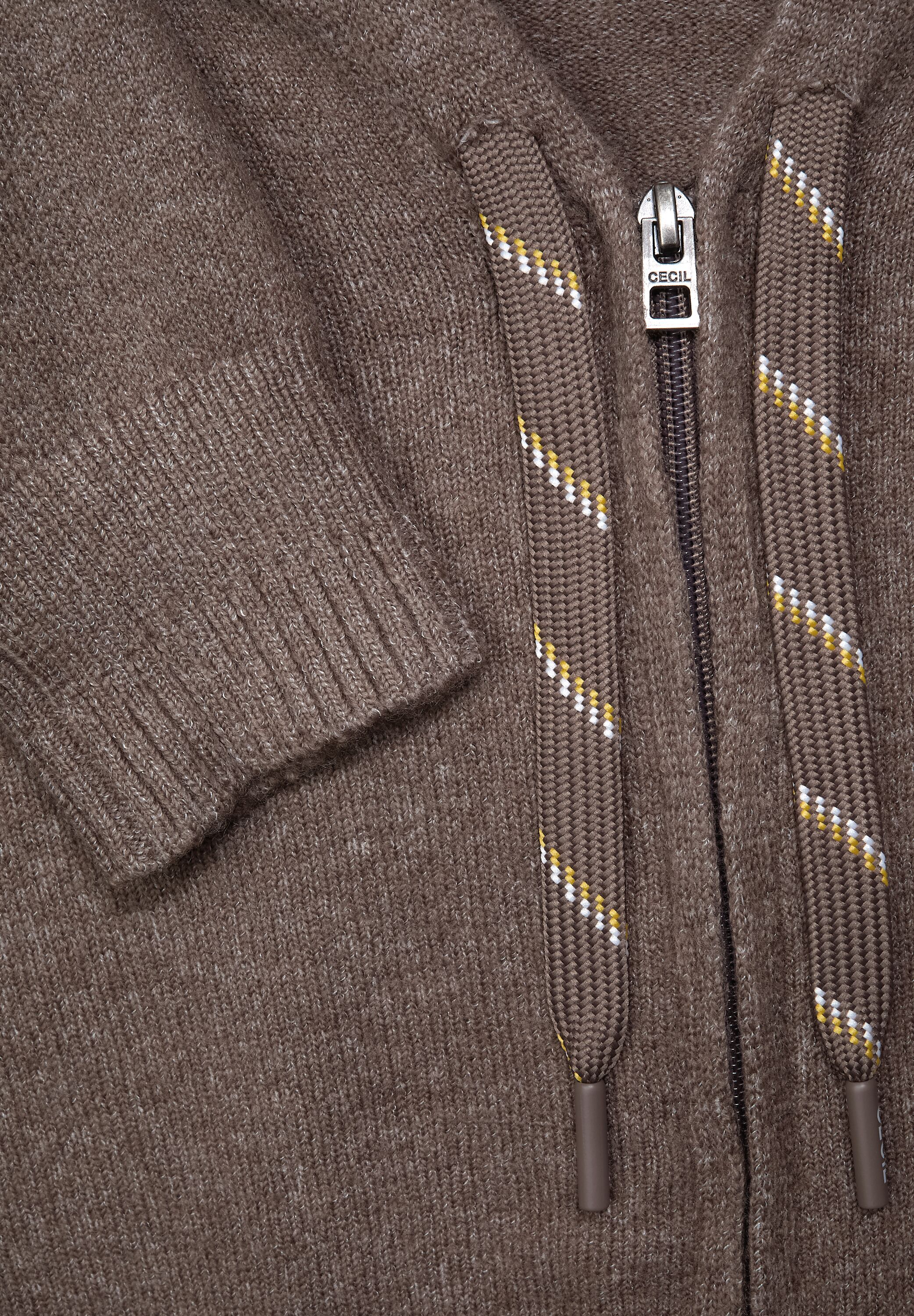 Cosy Strickjacke mit Zipper