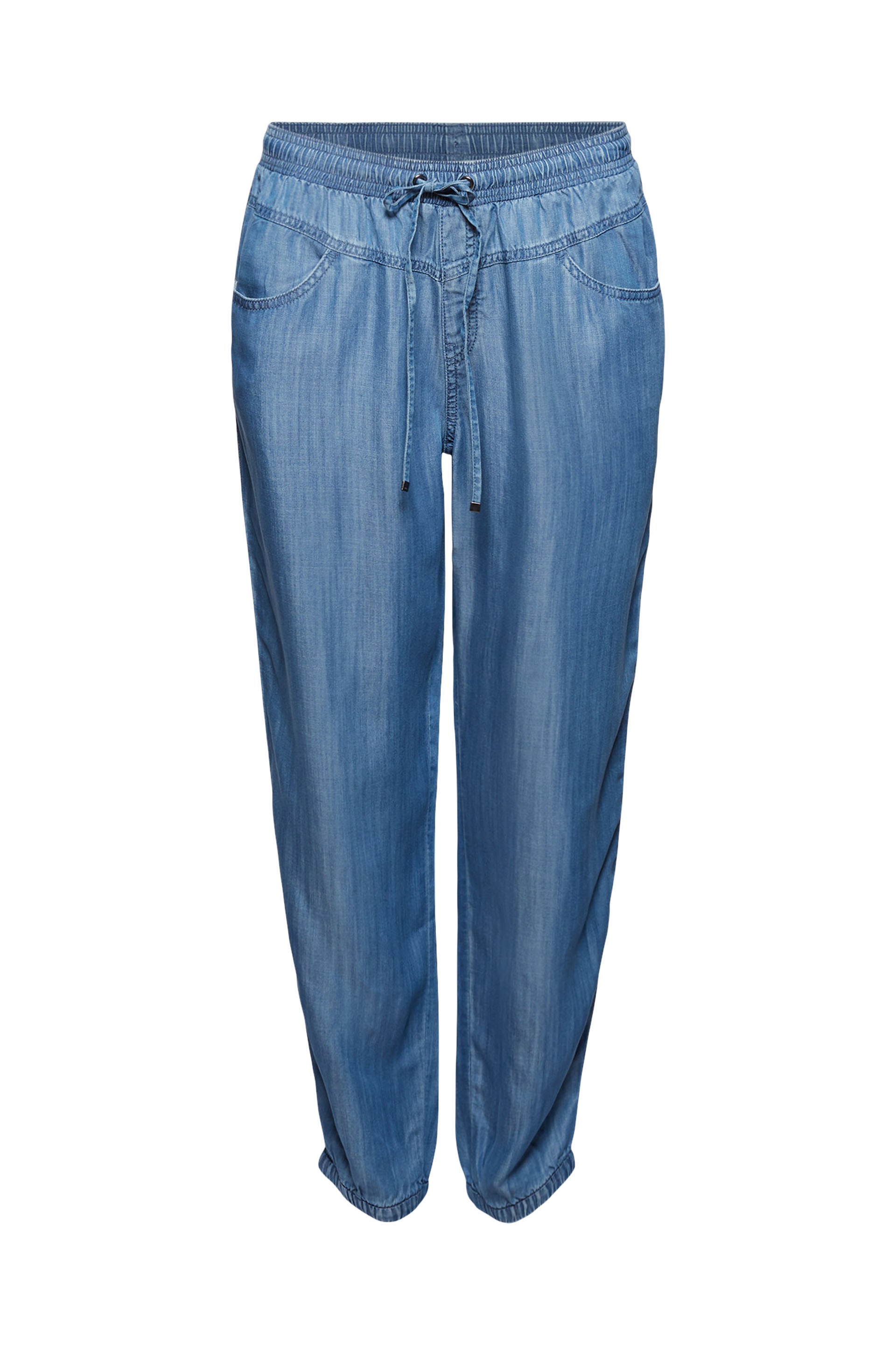 Aus TENCEL™: Jogg-Hose im Jeans-Look