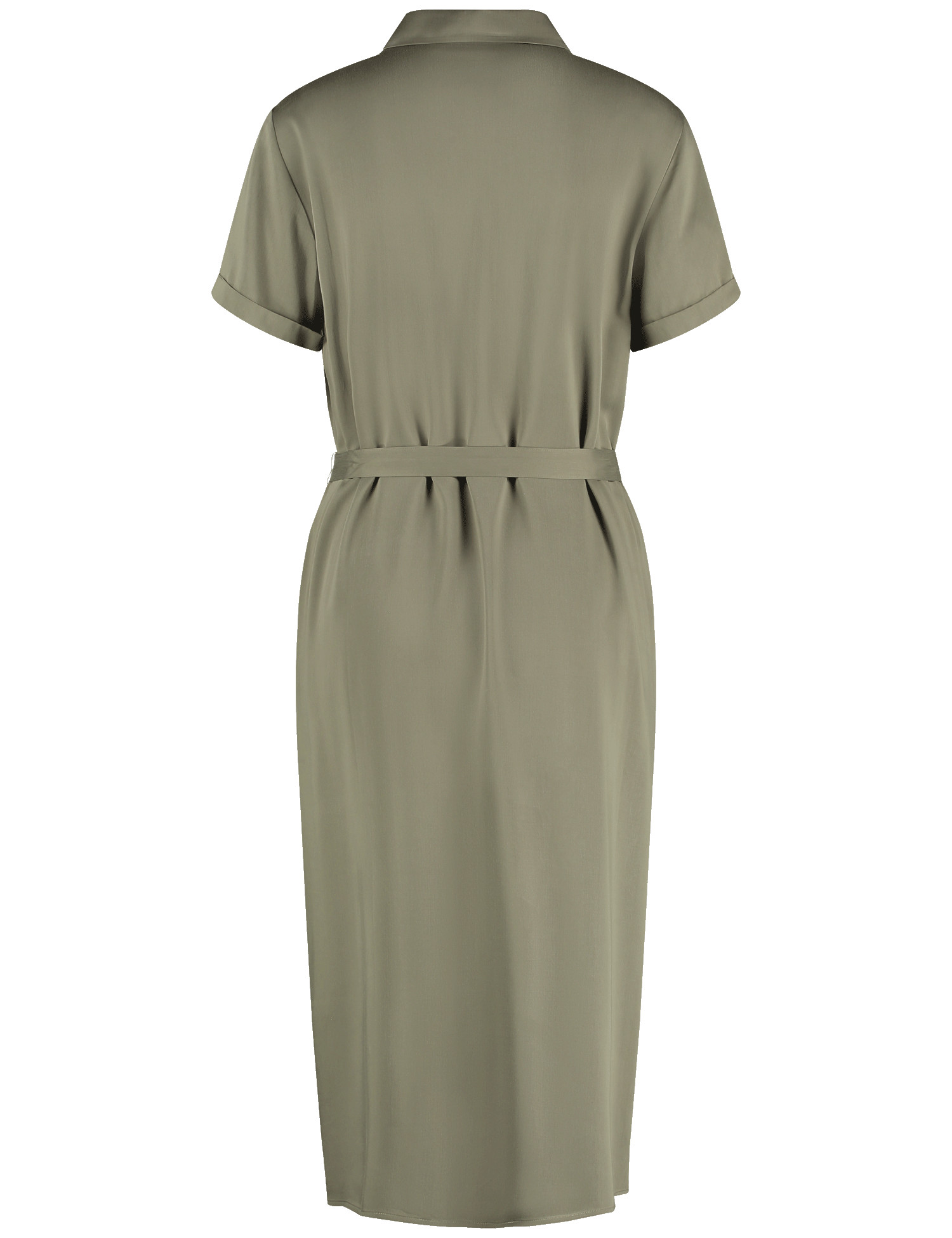 Fließendes Blusenkleid mit Taillenband
