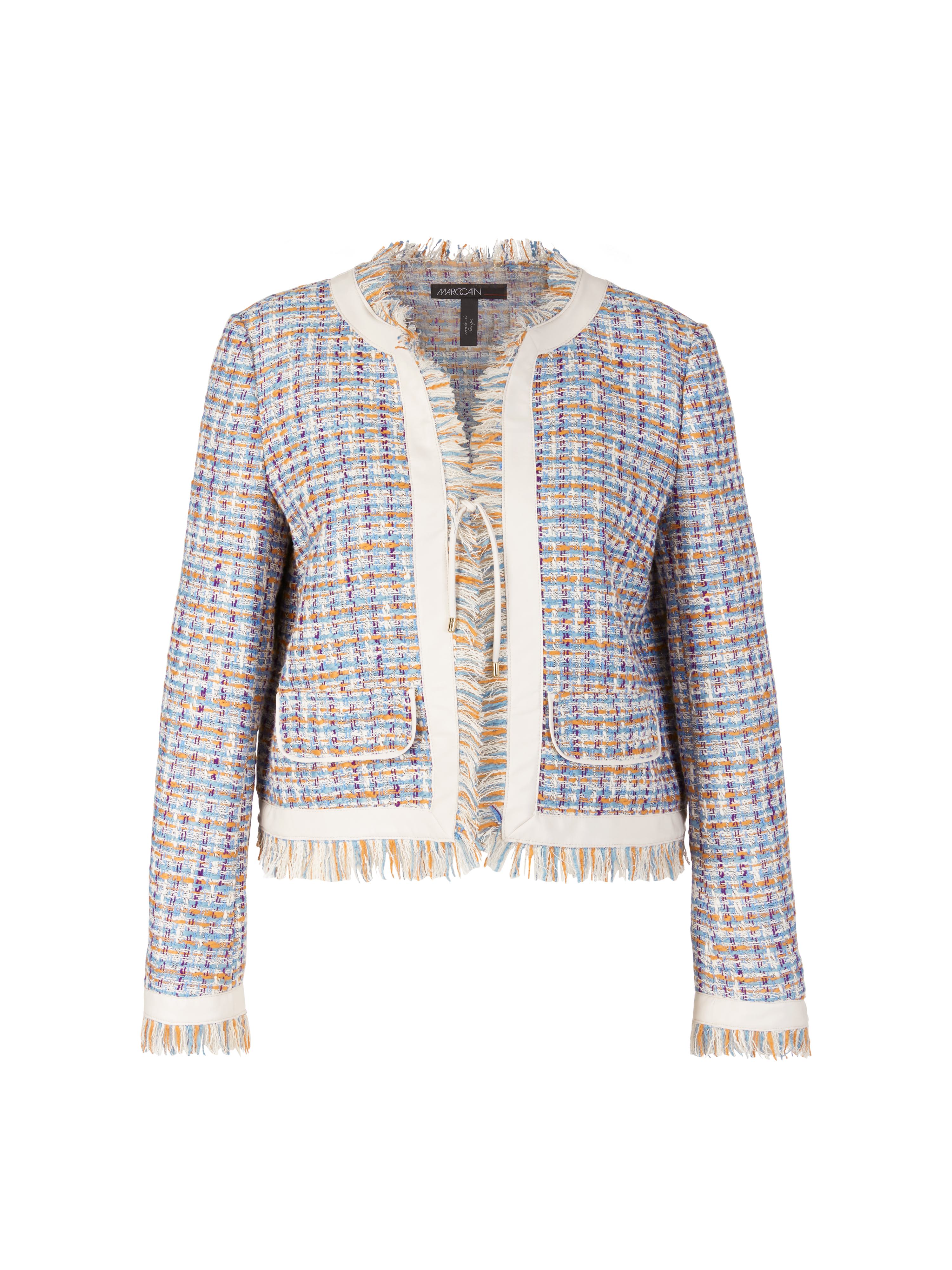 Kurze Jacke aus Baumwoll-Bouclé