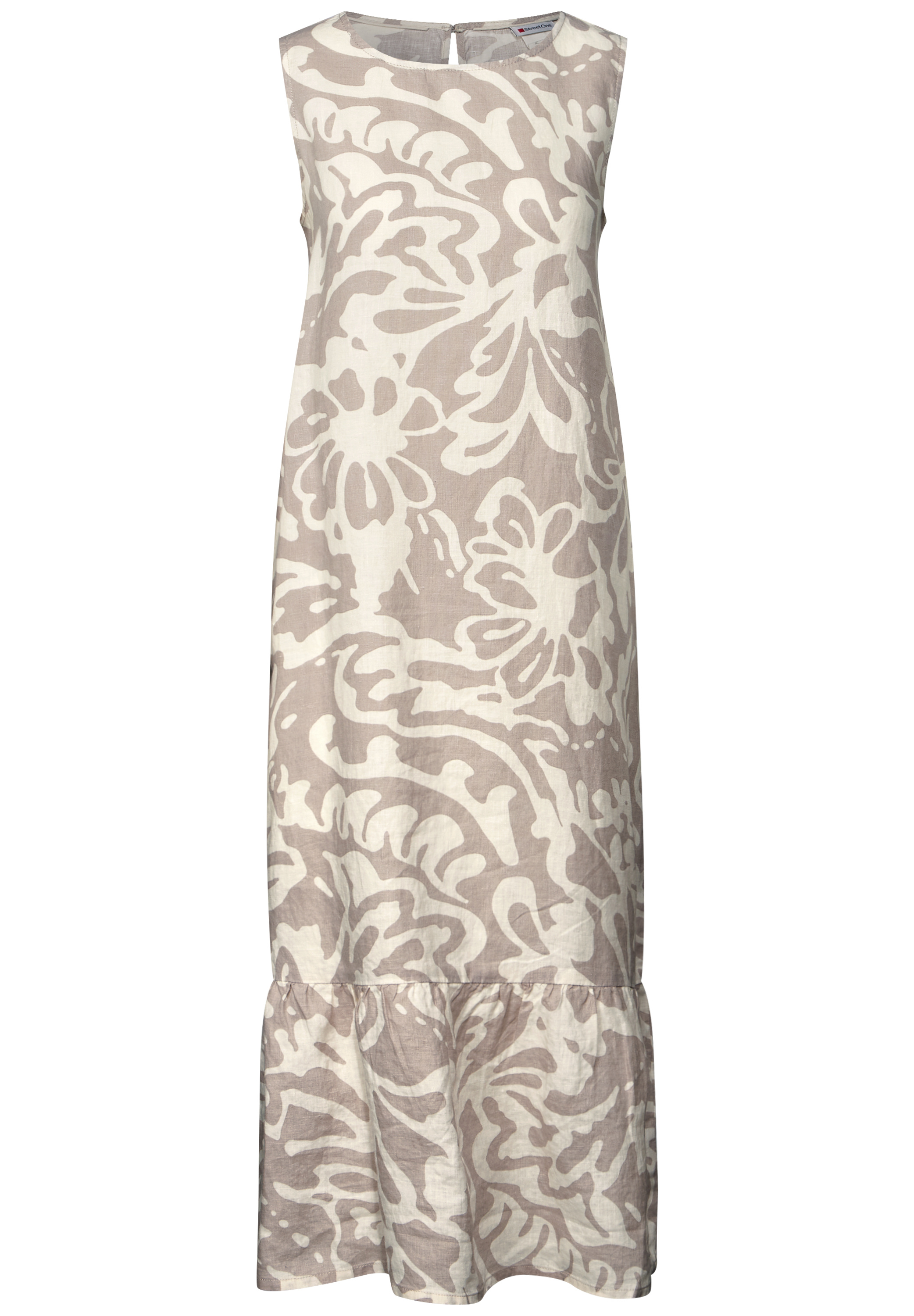 Gemustertes Volant-Kleid