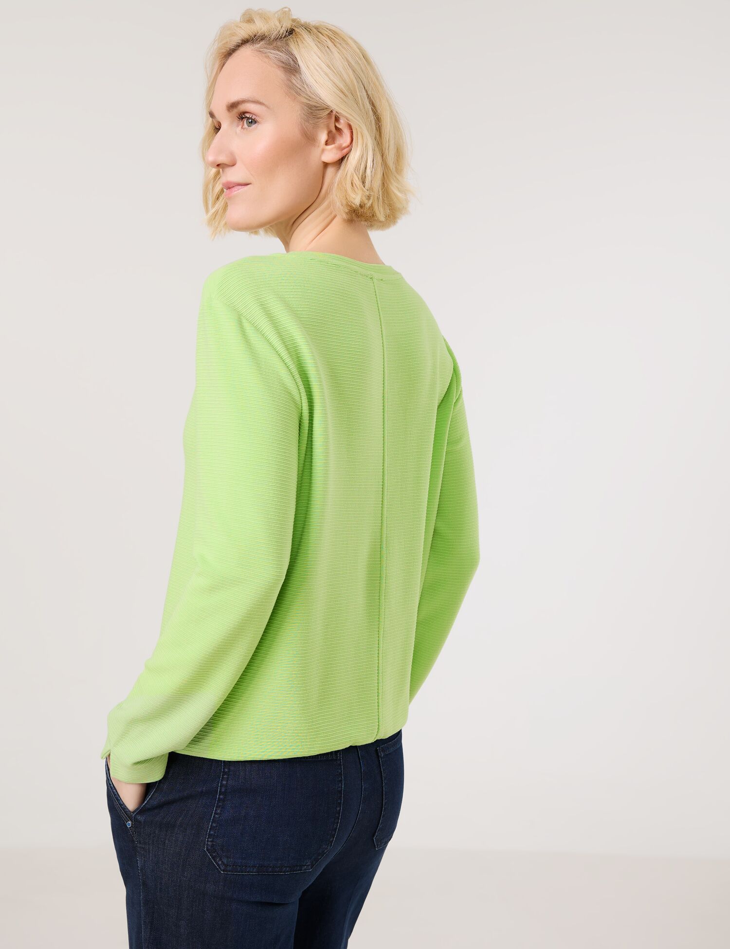 Langarmshirt mit Paspel