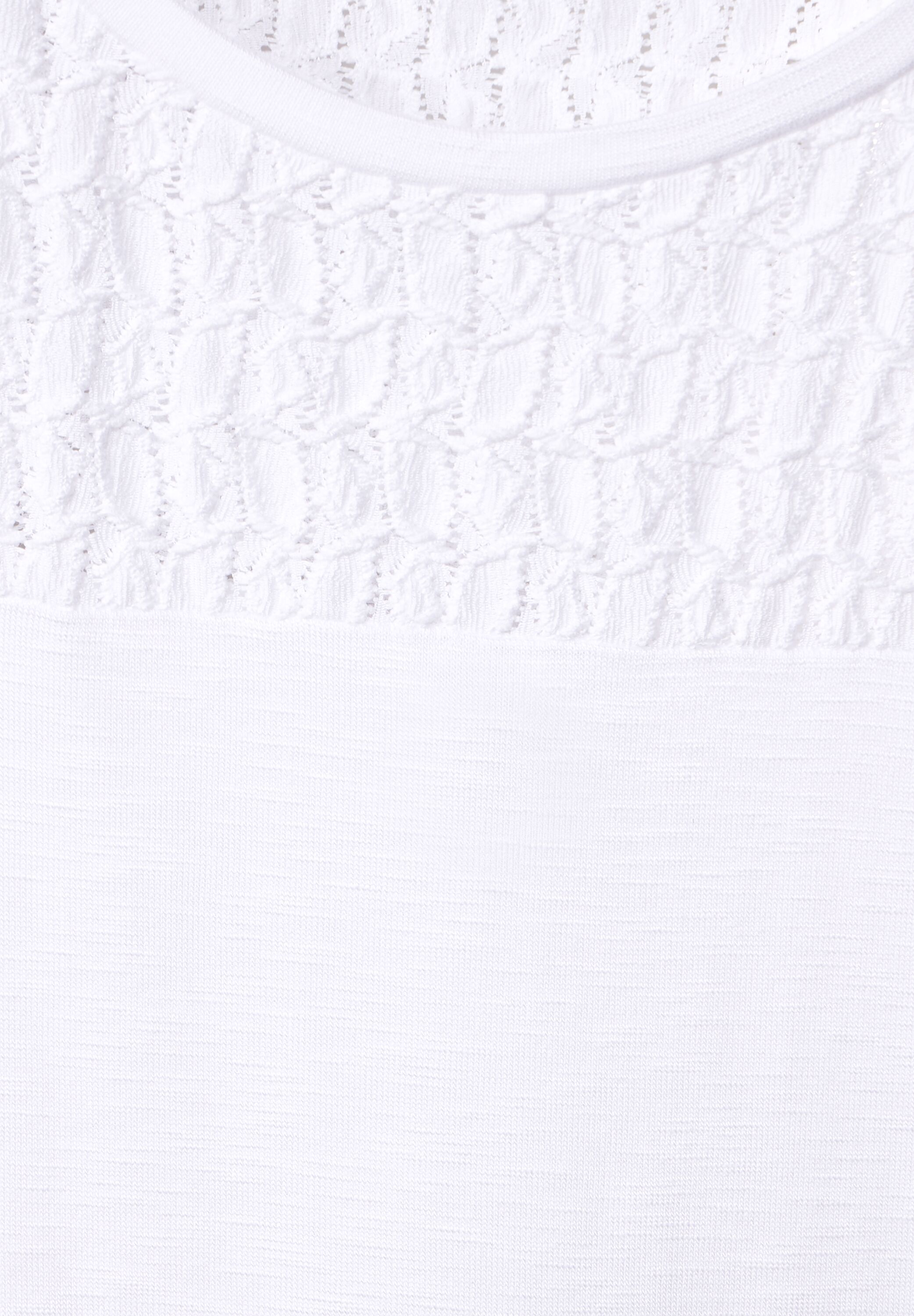 T-Shirt mit Spitzendetails
