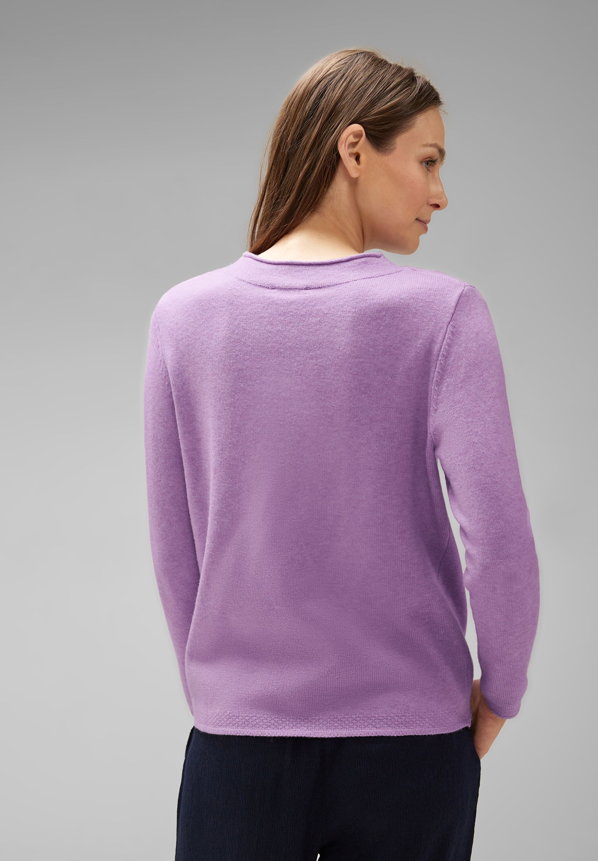 Pullover in Melange Optik