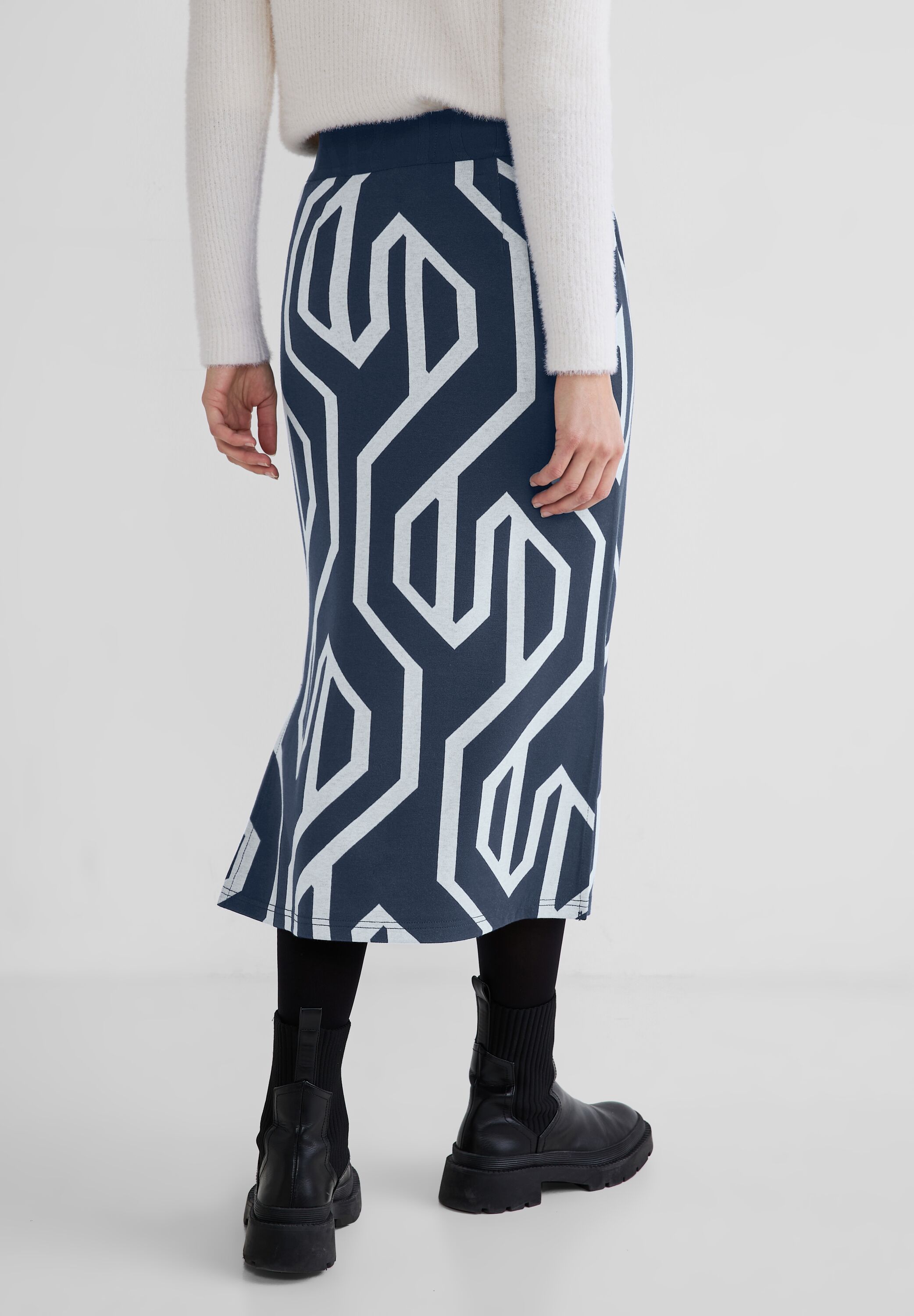 Jacquard Midirock mit Dessin