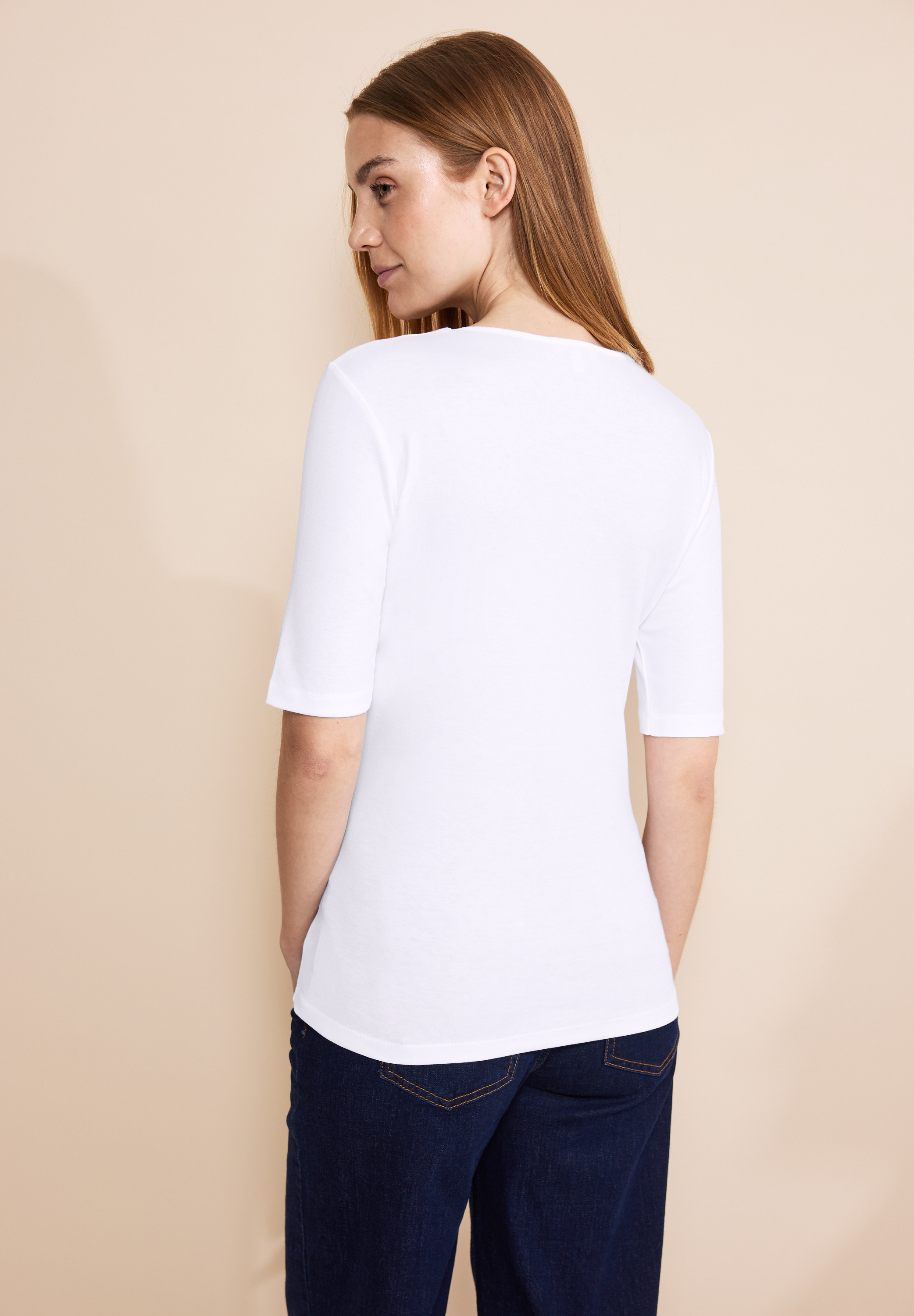 T-Shirt in Unifarbe