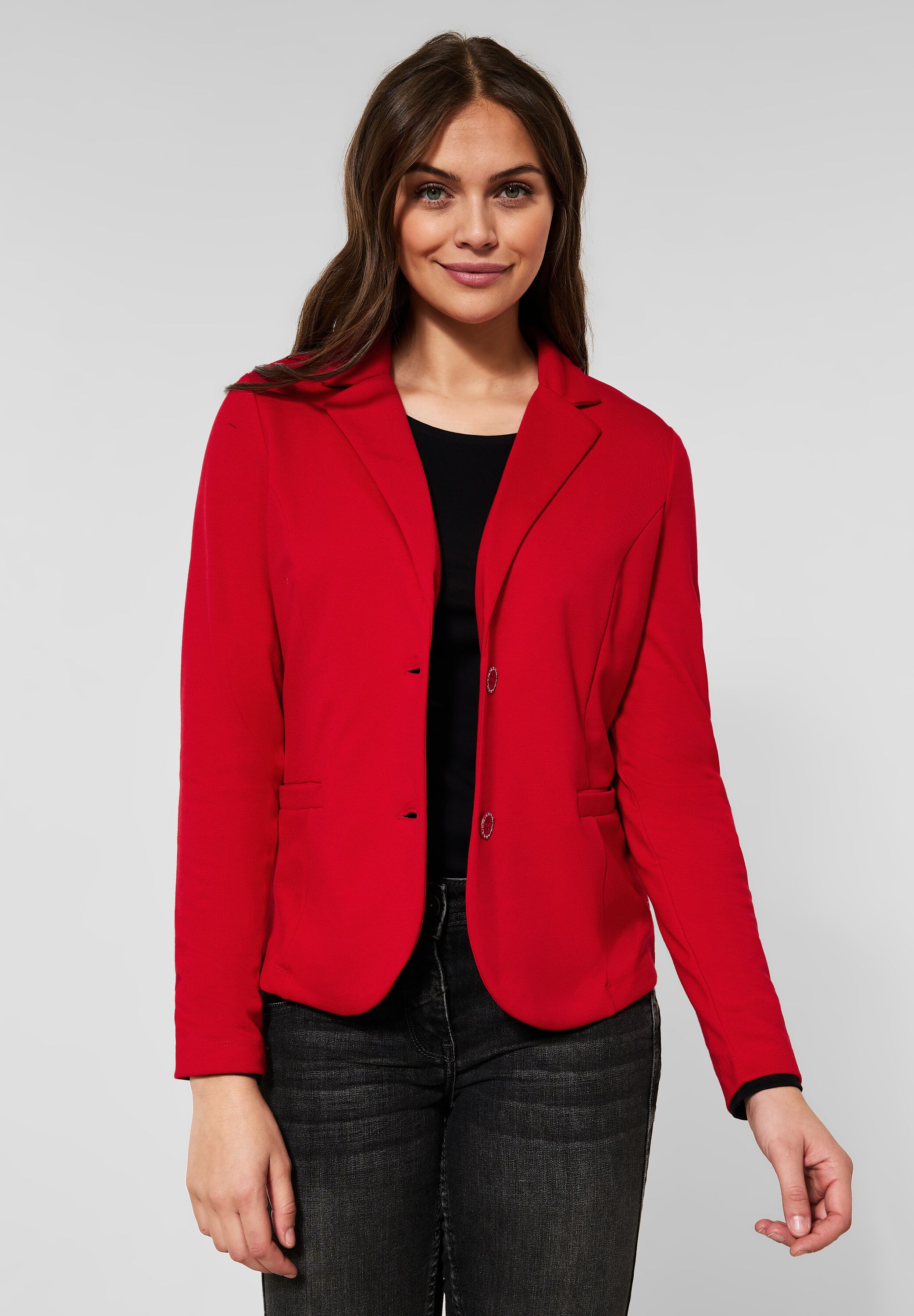 Basic Blazer in Unifarbe