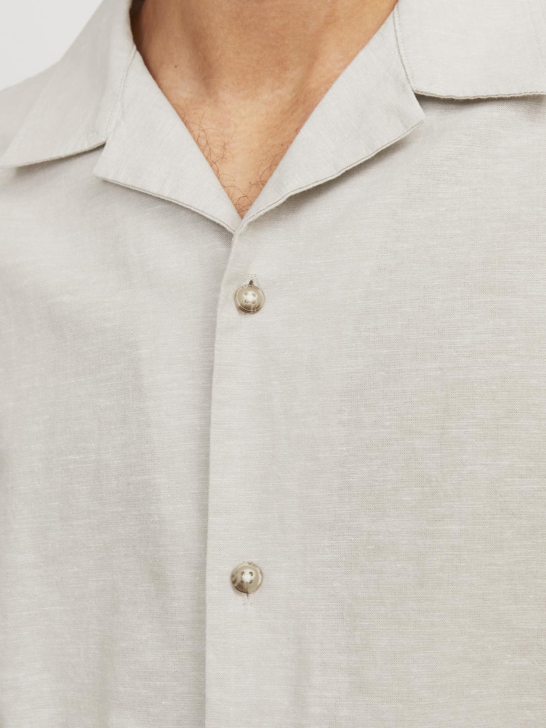 JJESUMMER RESORT LINEN BLEND SHIRT SS SN