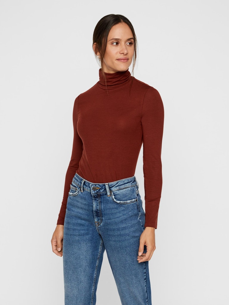 VMAVA LULU LS ROLLNECK BLOUSE GA NOOS