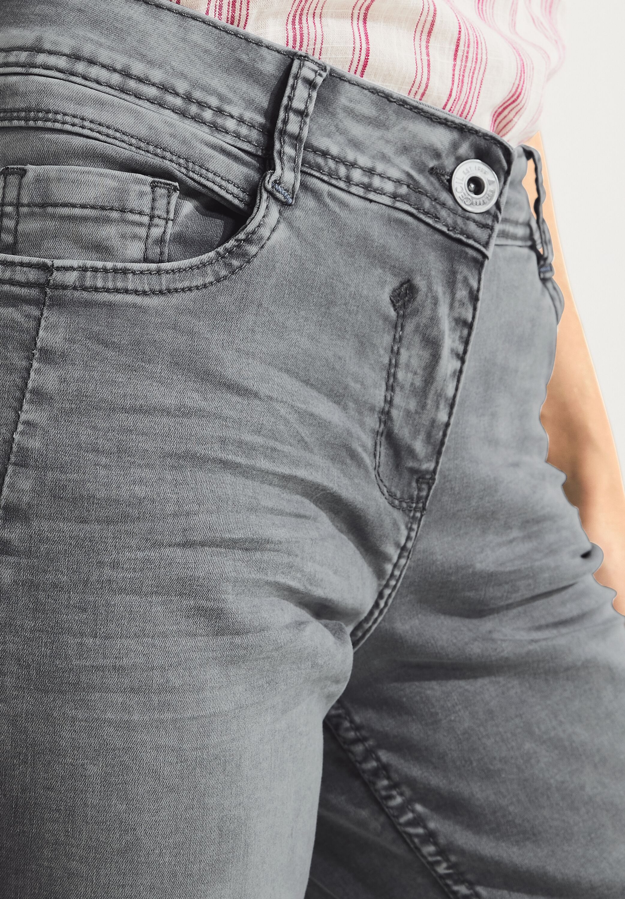 Graue Loose Fit Jeans