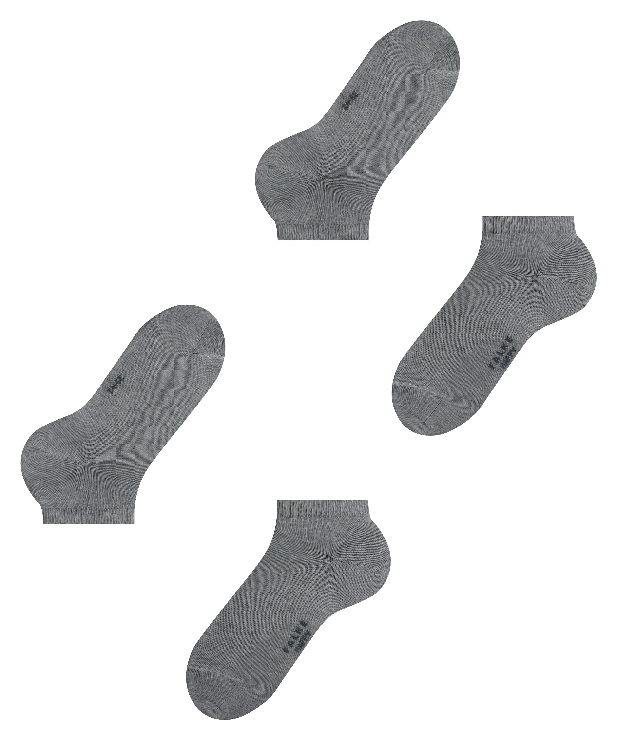 Sneakersocken Happy 2-Pack