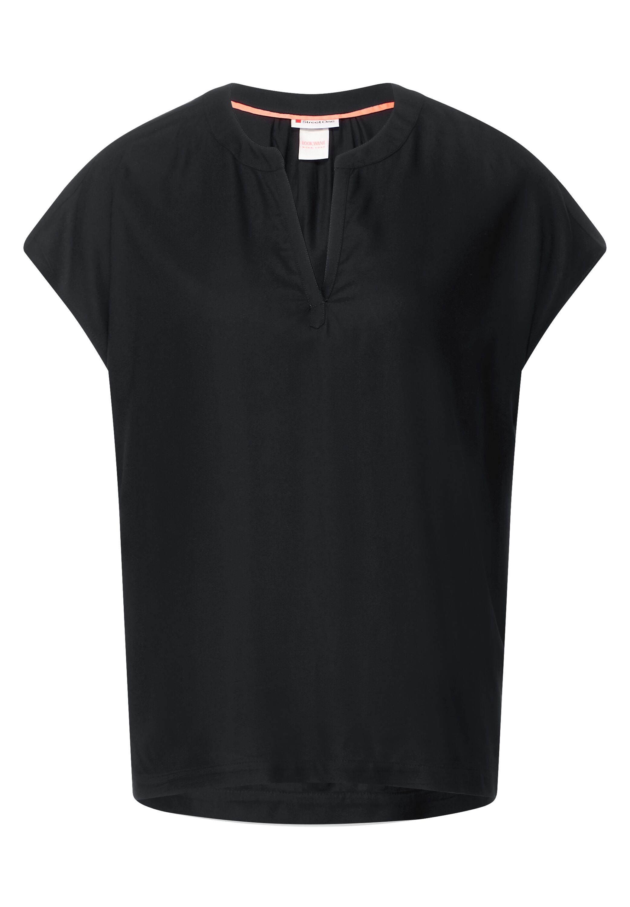 Blusenshirt in Unifarbe