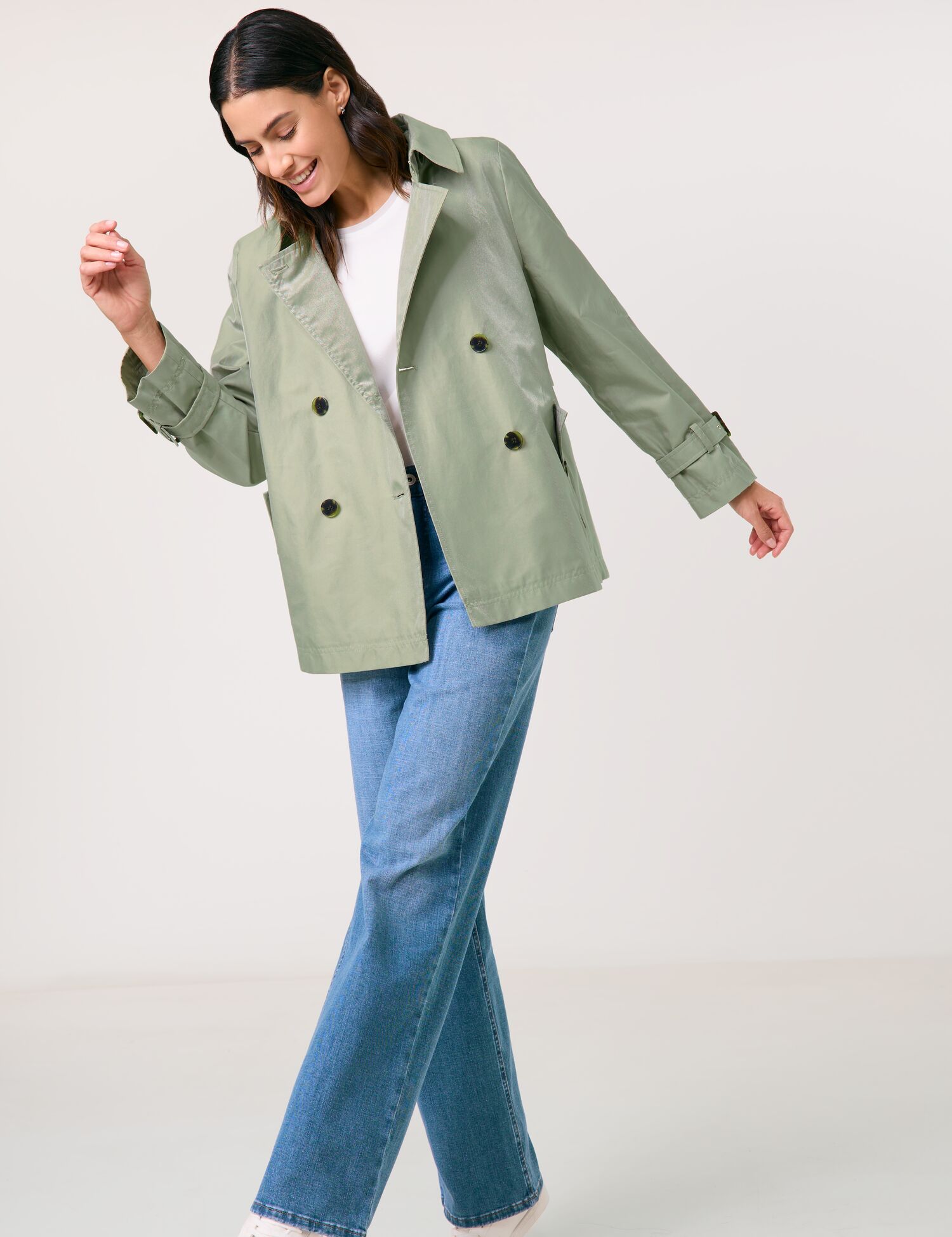 Outdoorjacke mit leichtem Glanz
