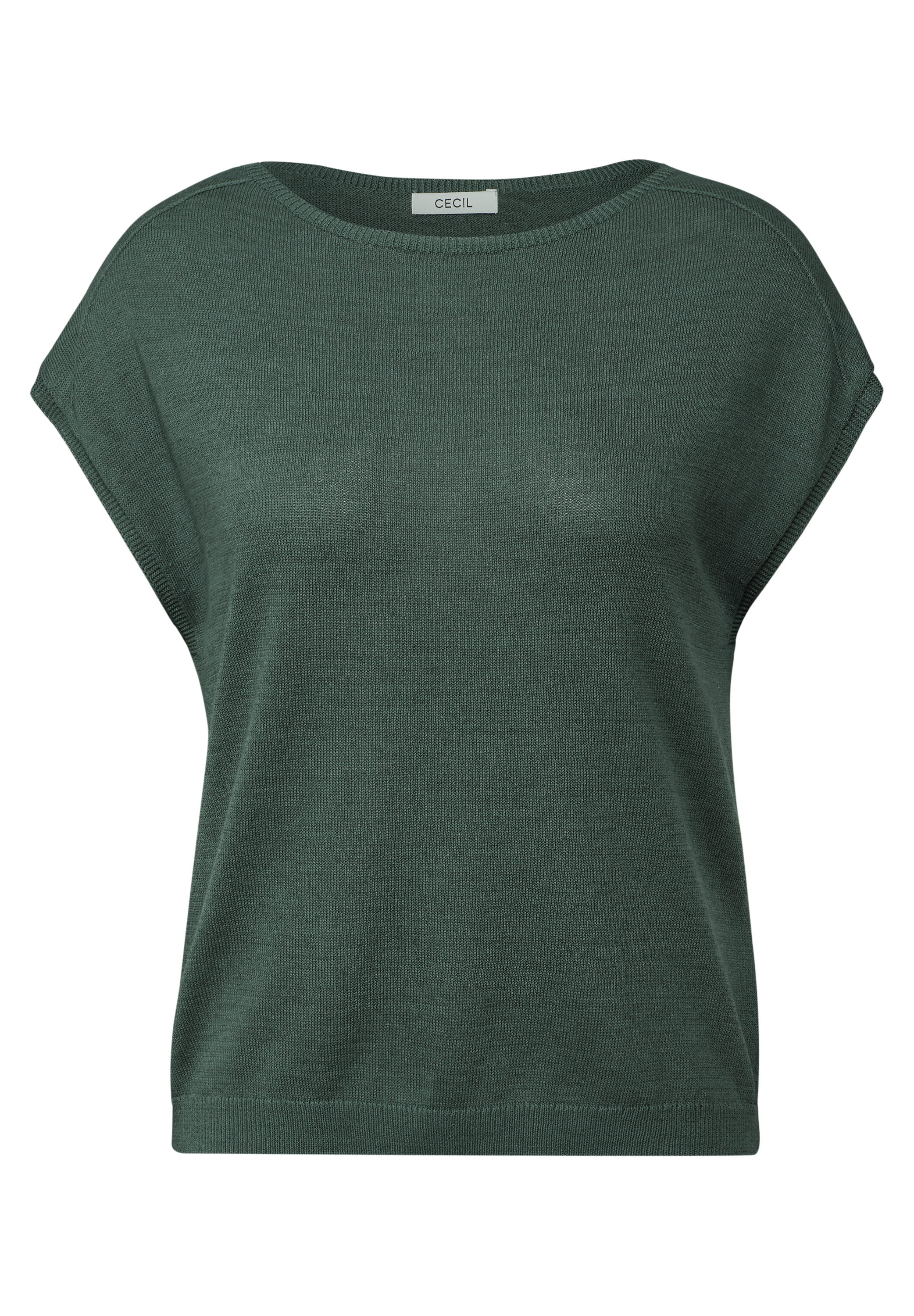 Leinen-Look Strickpullover