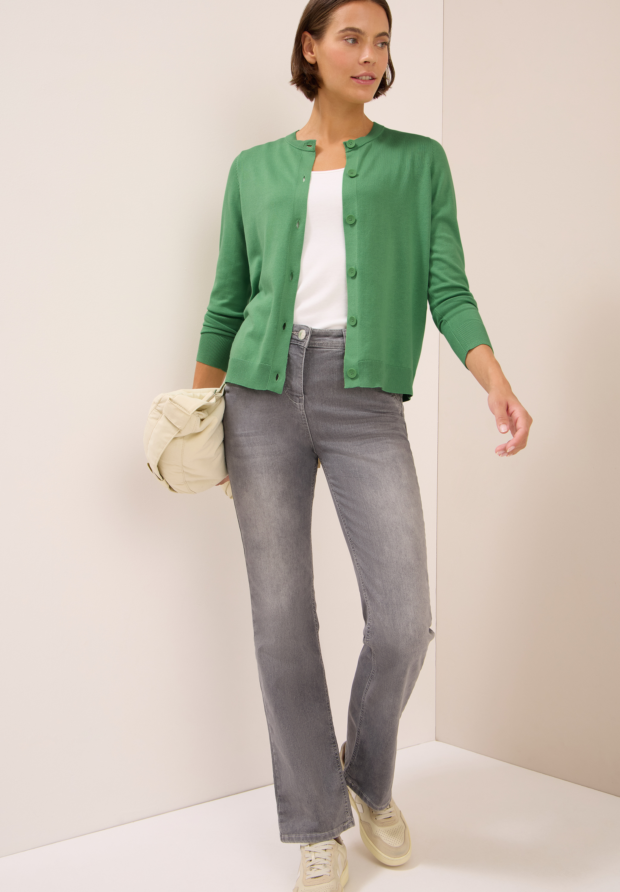 Strickjacke mit Knopfleiste