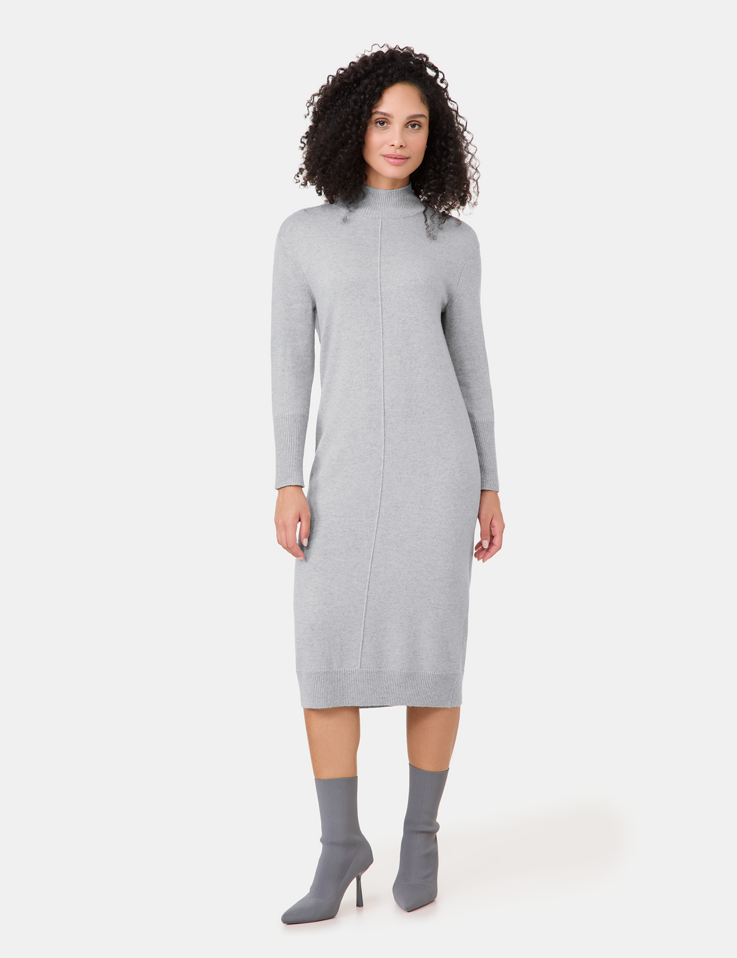 Strickkleid mit Turtleneck