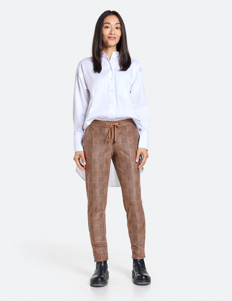 Karierte Jogstyle Hose