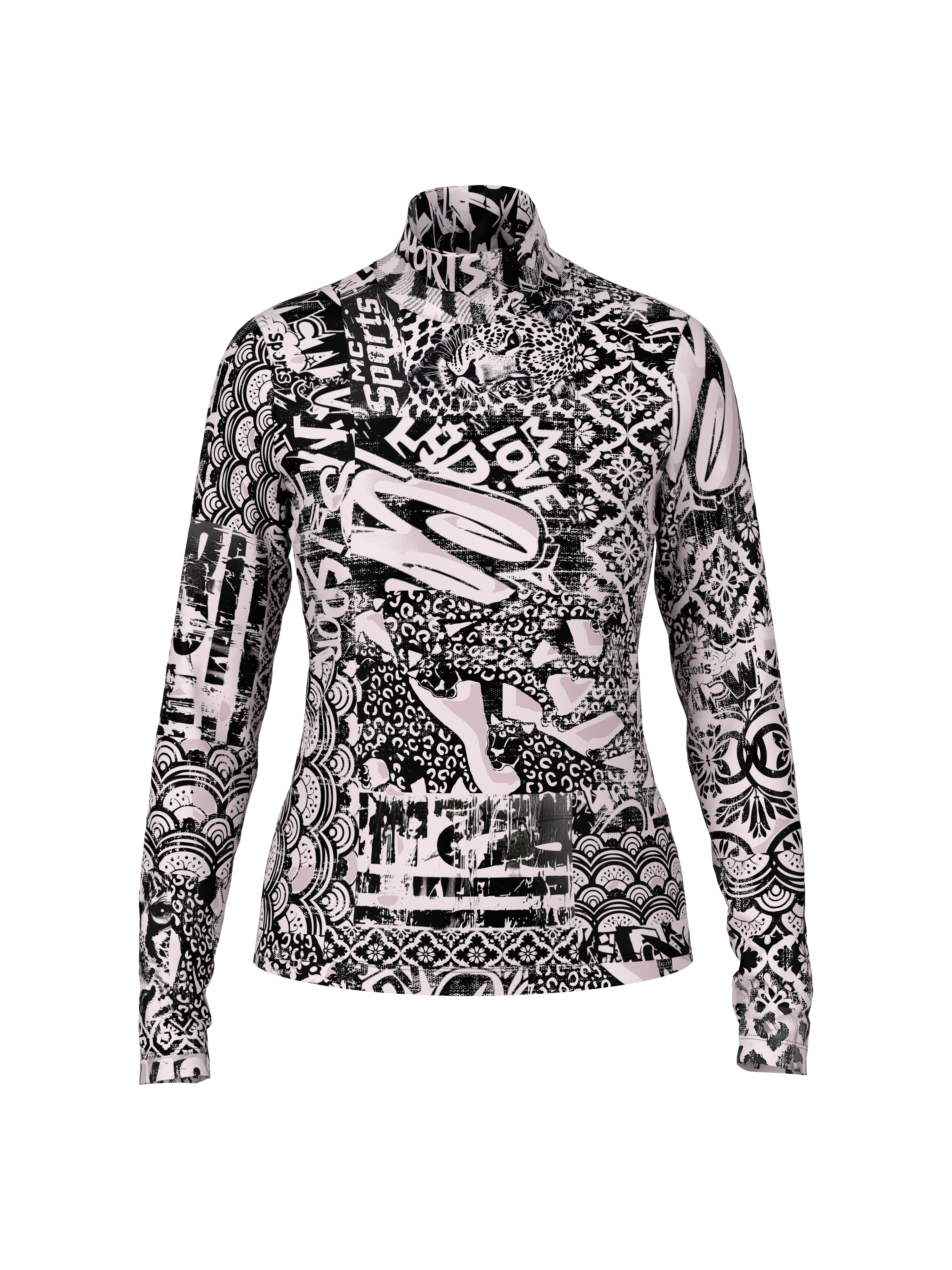 Langarmshirt mit Turtleneck