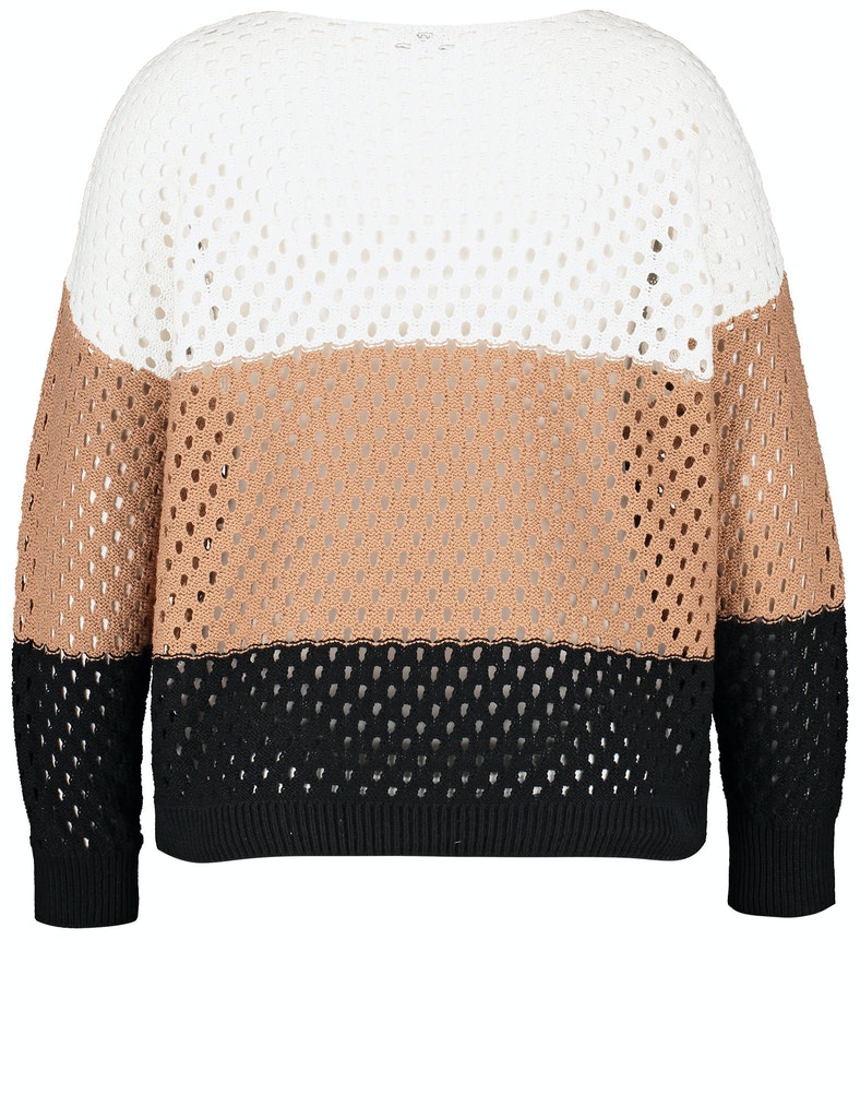 Pullover mit Colour-Blocking aus ORGANIC COTTON