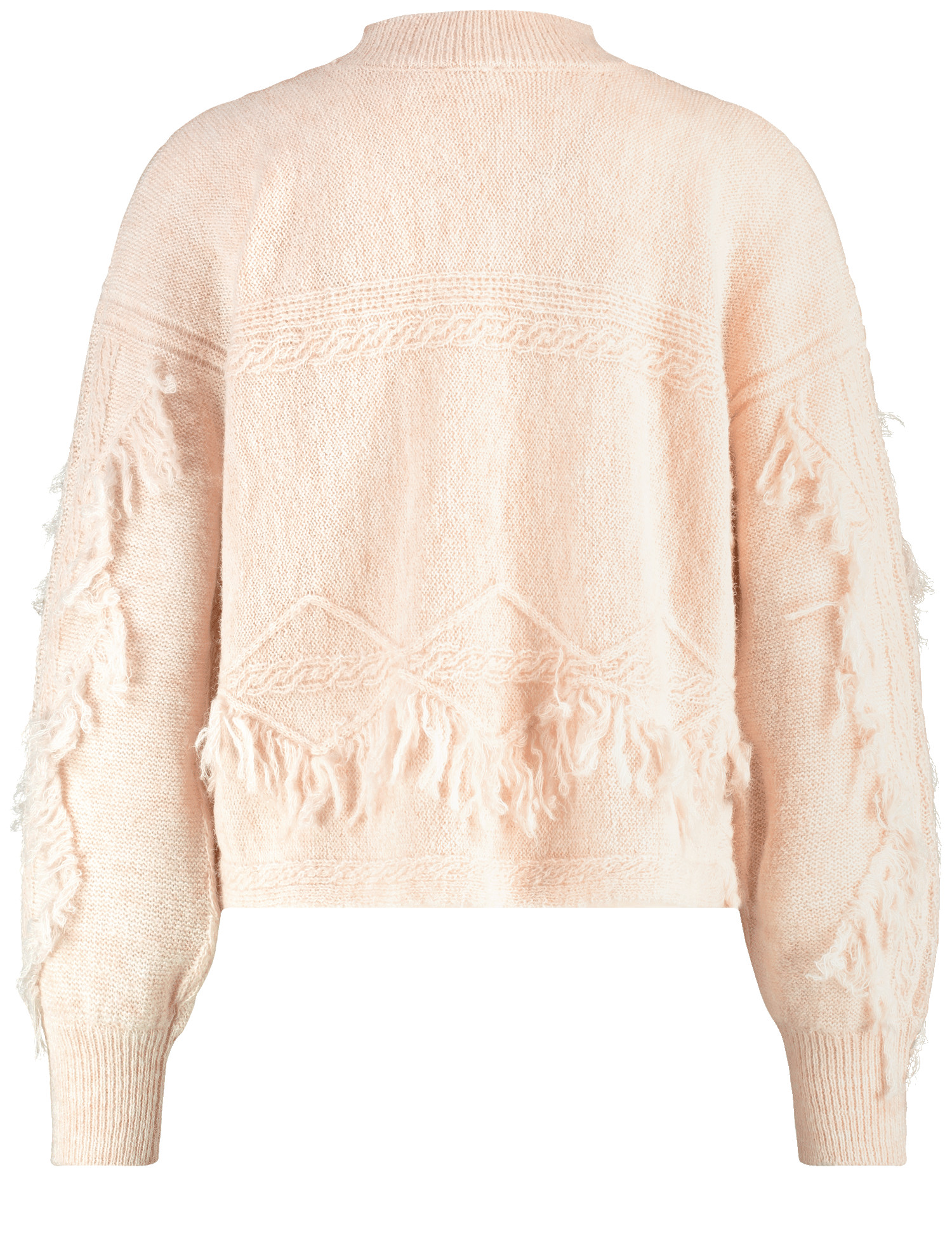 Strickpullover mit Fransen