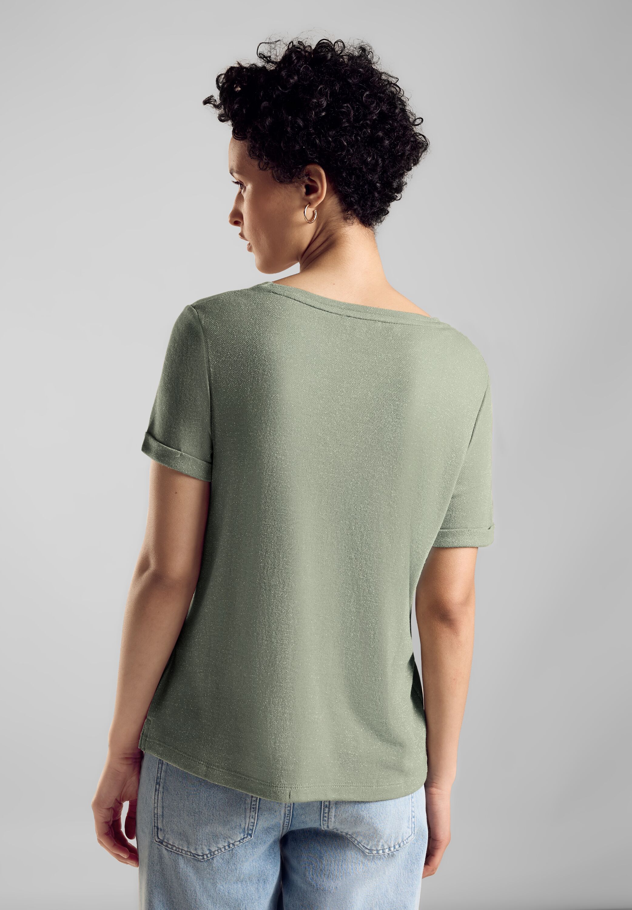 T-Shirt mit shiny Print