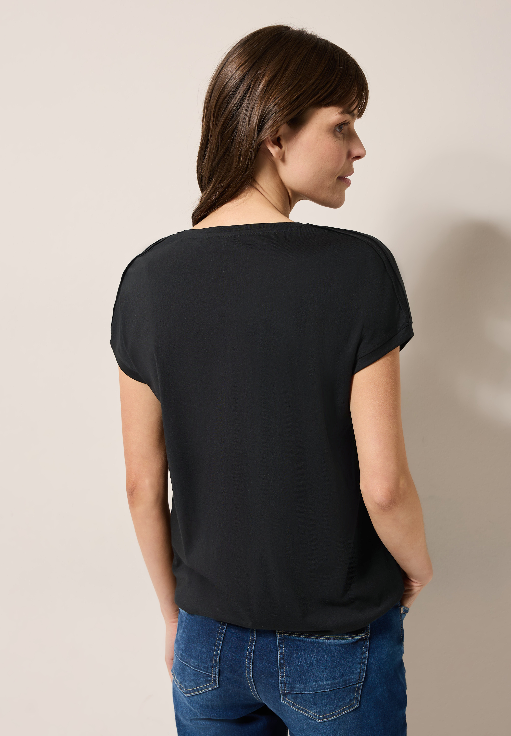 Shirt in Unifarbe
