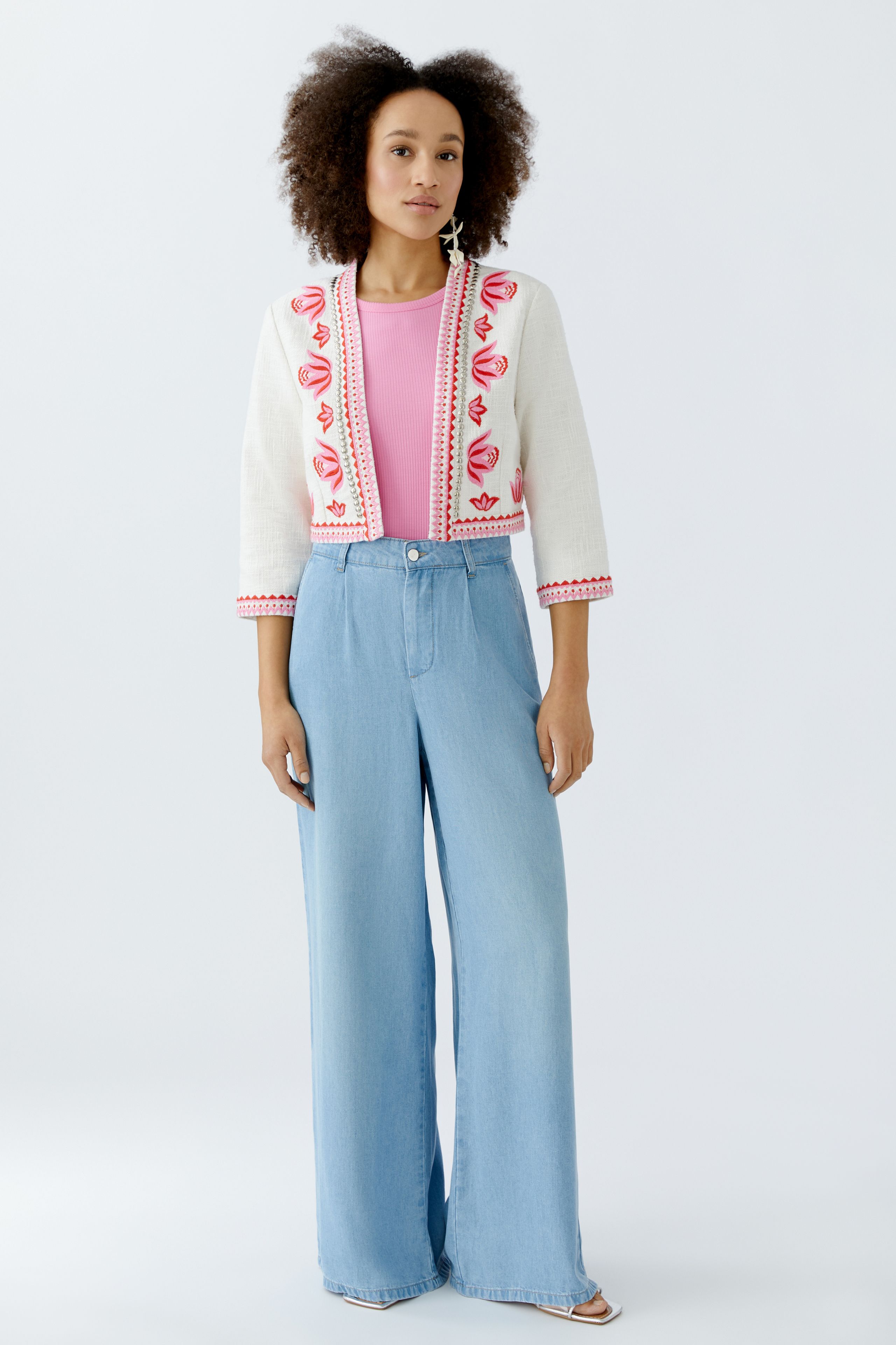 Bolero Jacke mit wertiger Stickerei