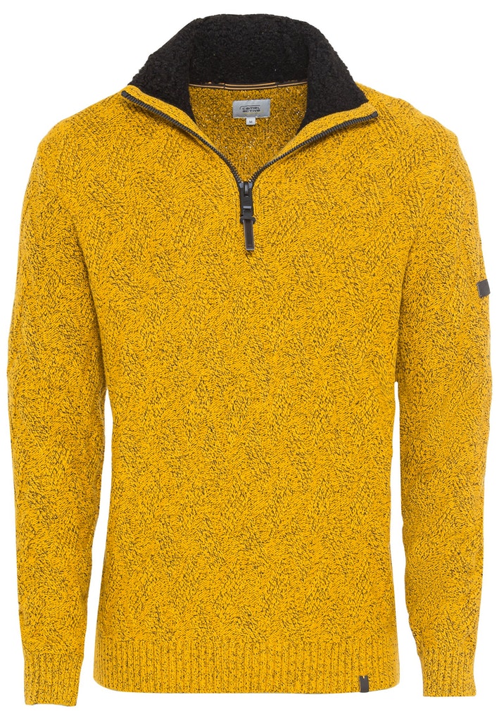 Troyer Pullover mit Teddyfell-Kragen